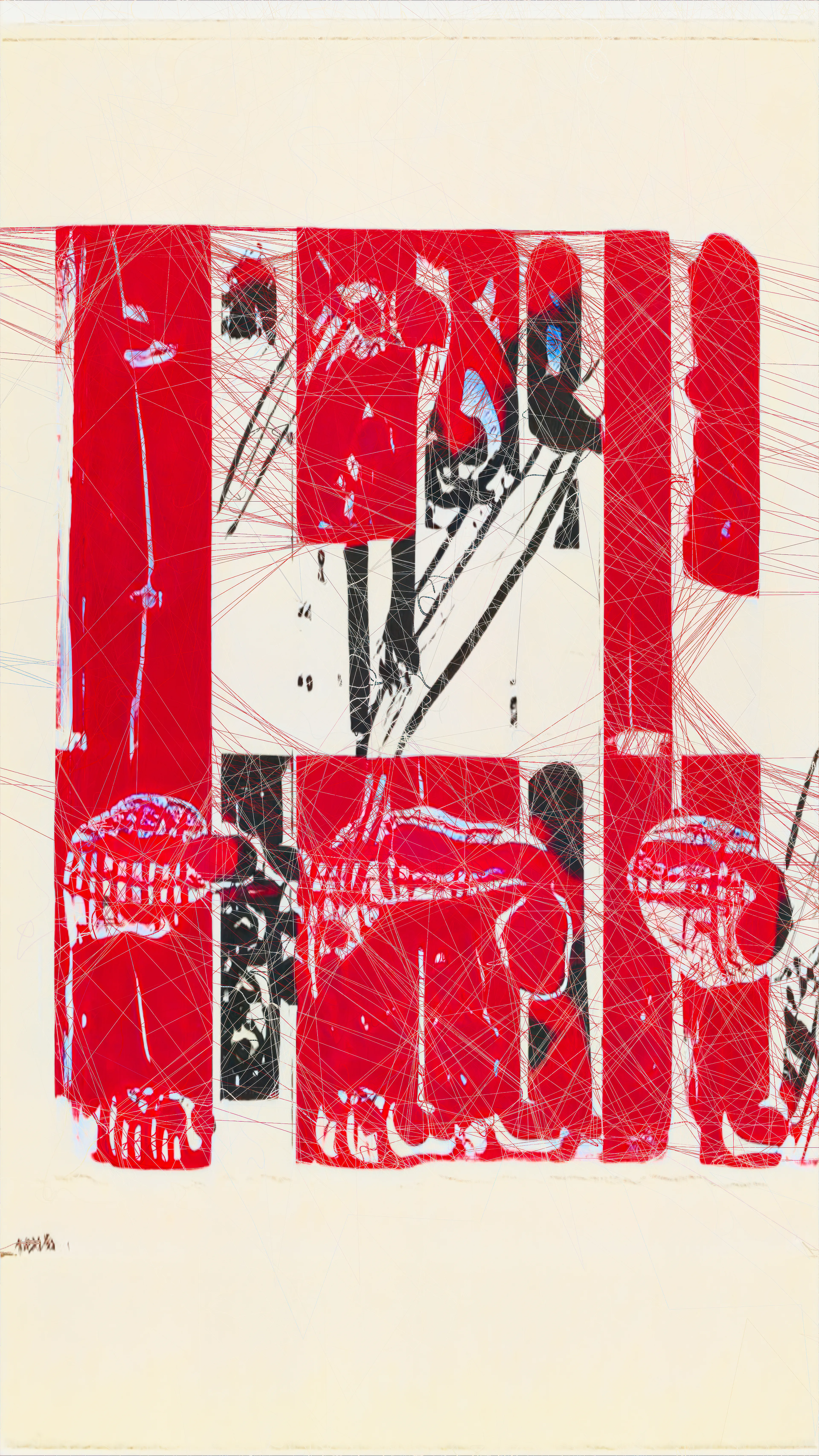 “Unsupervised — Machine Hallucinations — MoMA Dreams” is a series of algorithmic AI data paintings showcasing Refik Anadol’s unique collaboration with machine learning at the intersection of technology and aesthetics. Each image in the series displays a cluster of chosen “dream sequences,” as the artist goes through serendipitous allusions to modern visual expressions in the machine-mind.