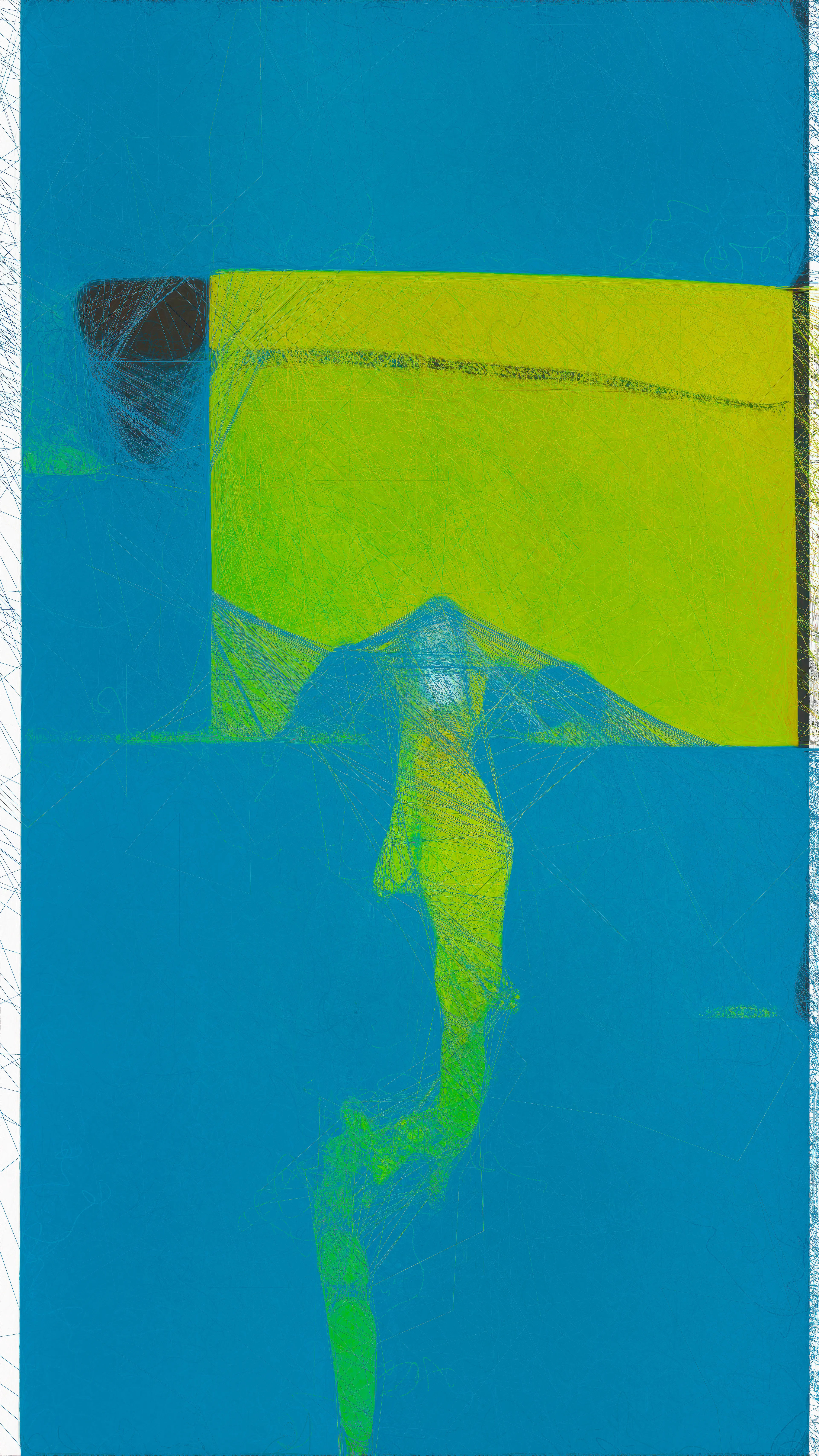 “Unsupervised — Machine Hallucinations — MoMA Dreams” is a series of algorithmic AI data paintings showcasing Refik Anadol’s unique collaboration with machine learning at the intersection of technology and aesthetics. Each image in the series displays a cluster of chosen “dream sequences,” as the artist goes through serendipitous allusions to modern visual expressions in the machine-mind.