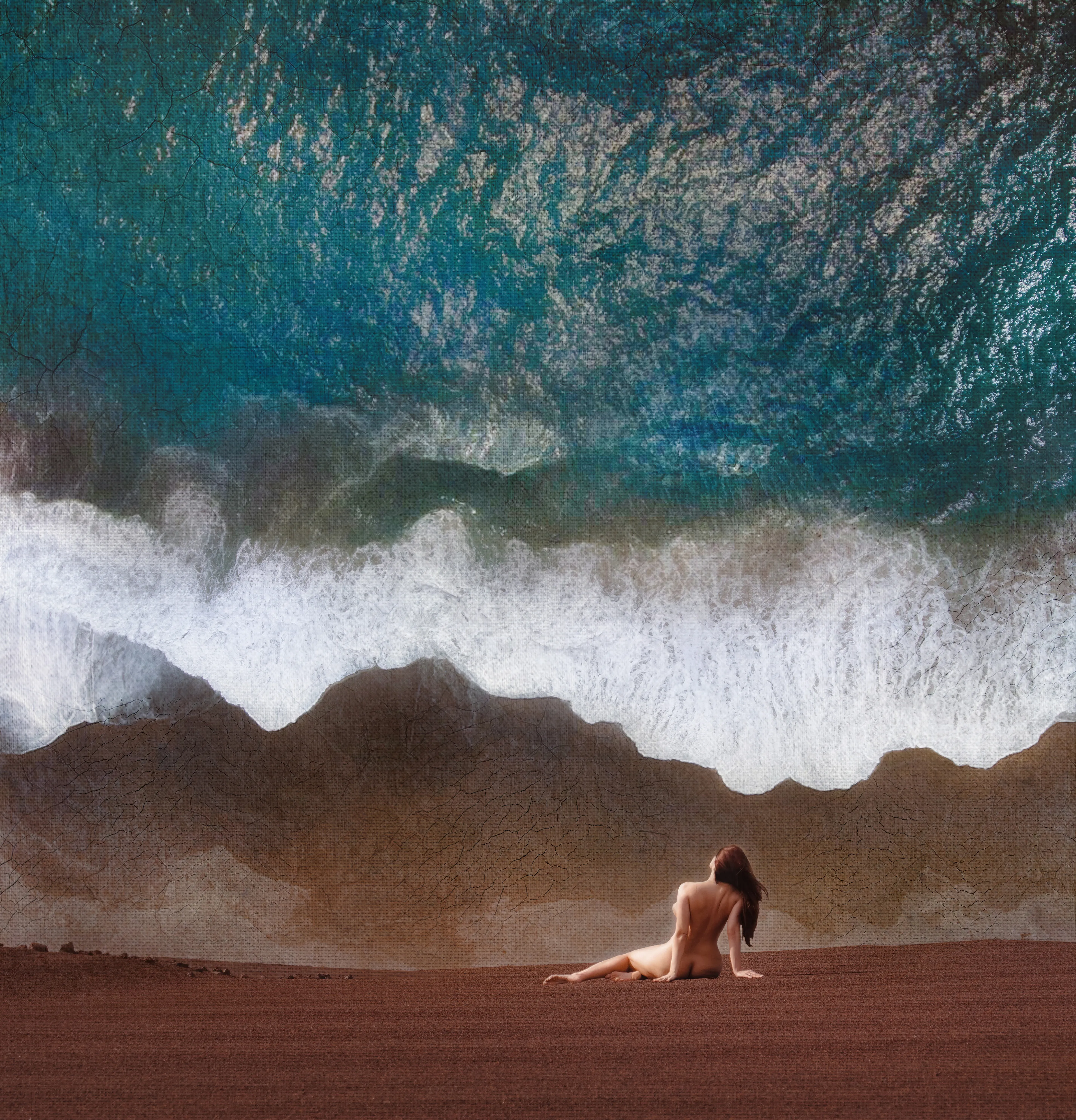  Self Portrait on California Red Sands 