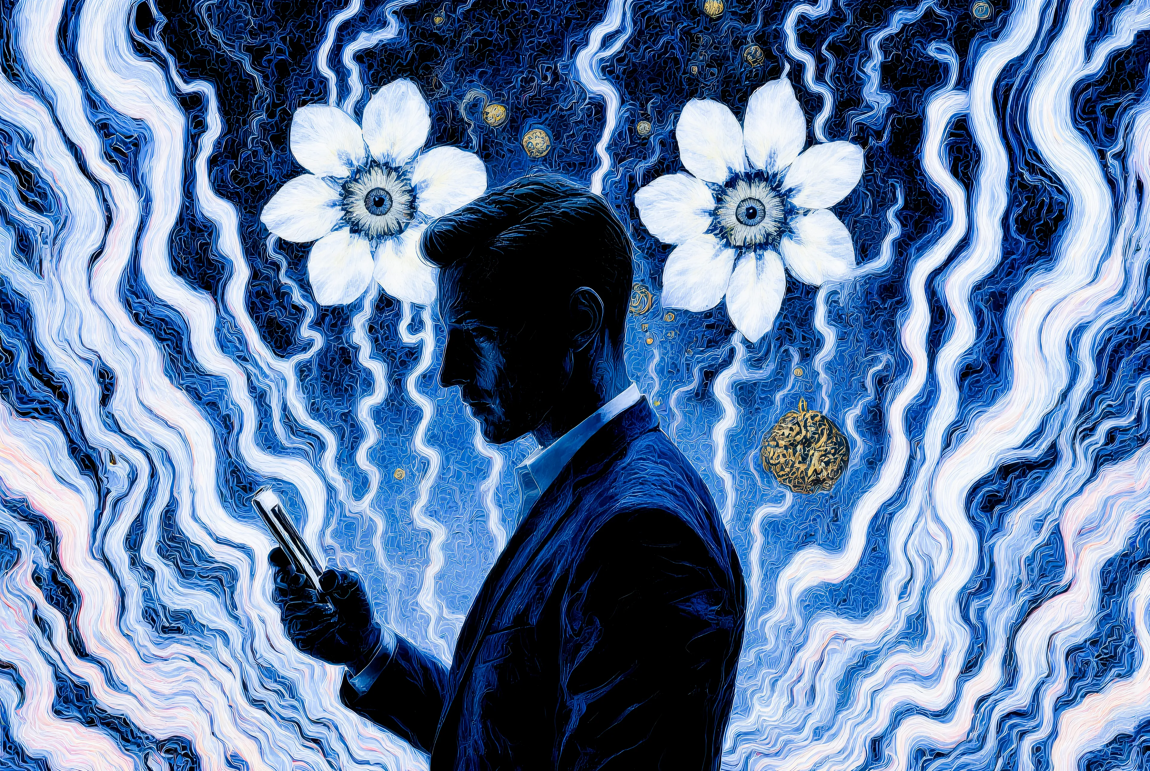 What do you become when your world collapses? TRANSDIMENSIONAL TRIPPERS is 500 answers: characters caught between states, solid forms becoming liquid consciousness, reality bending around those brave enough to transform. Every piece is a mirror. Step through the portal. The collection comments on crypto speculation, social media toxicity, and the search for meaning, rendered in MLOW's drippy digital alchemy aesthetic.