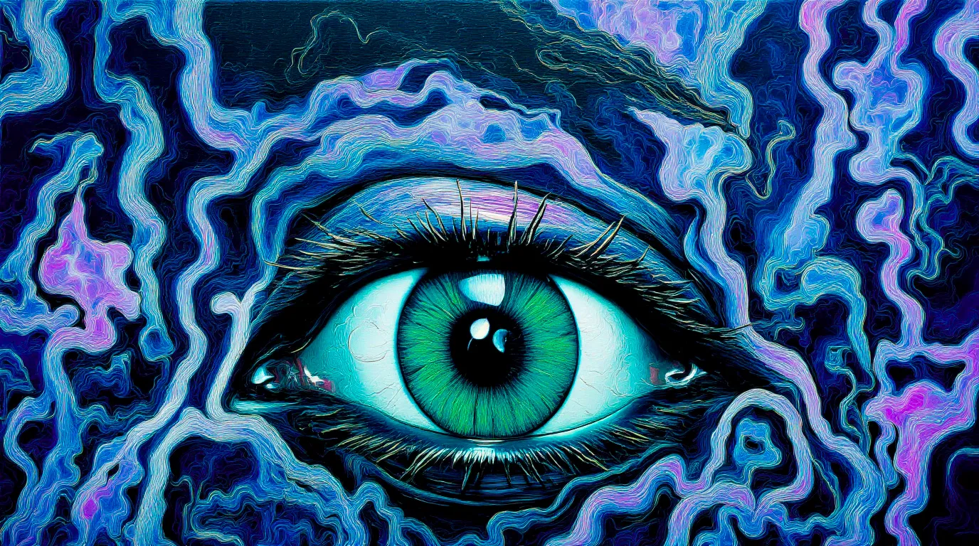 What do you become when your world collapses? TRANSDIMENSIONAL TRIPPERS is 500 answers: characters caught between states, solid forms becoming liquid consciousness, reality bending around those brave enough to transform. Every piece is a mirror. Step through the portal. The collection comments on crypto speculation, social media toxicity, and the search for meaning, rendered in MLOW's drippy digital alchemy aesthetic.