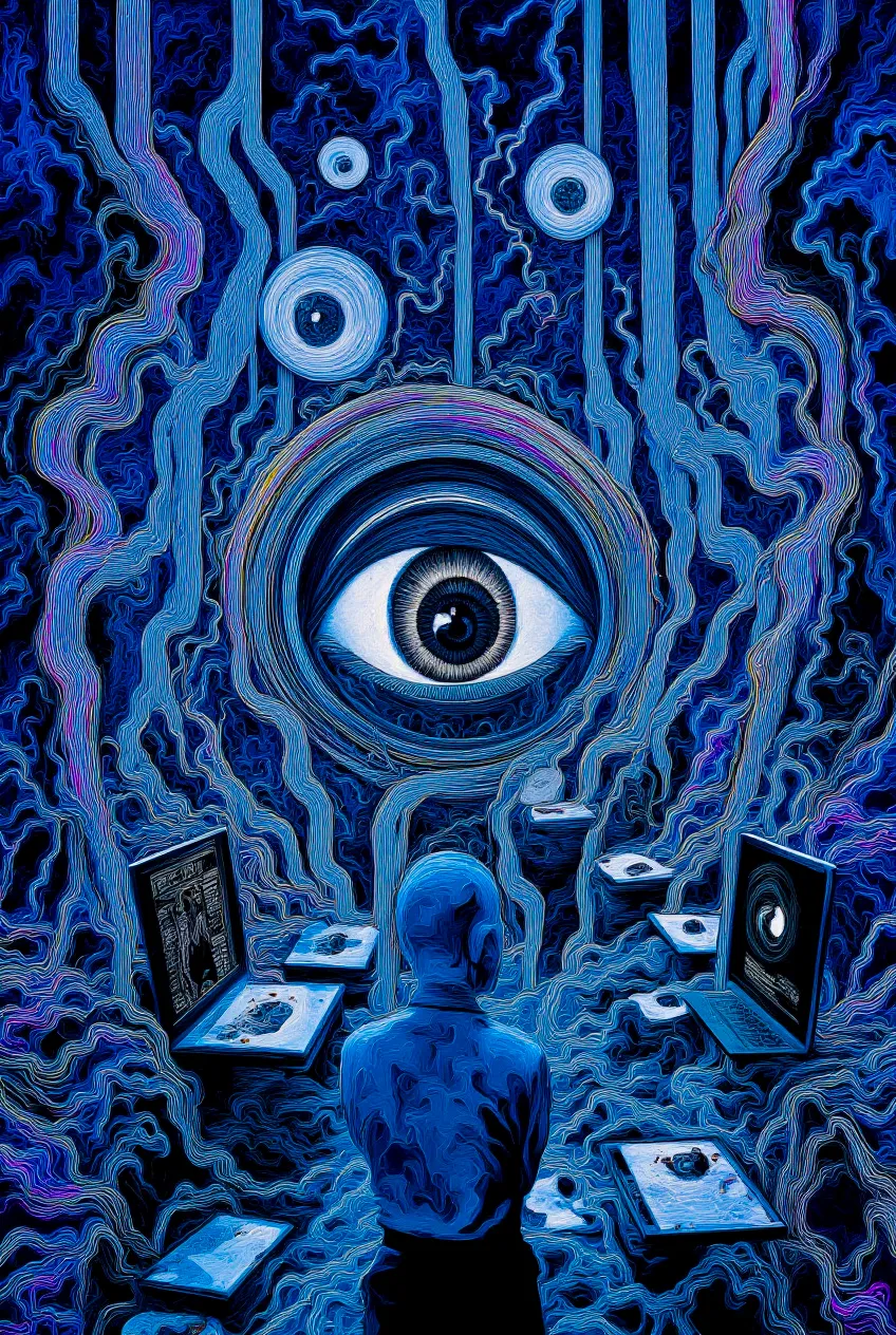 What do you become when your world collapses? TRANSDIMENSIONAL TRIPPERS is 500 answers: characters caught between states, solid forms becoming liquid consciousness, reality bending around those brave enough to transform. Every piece is a mirror. Step through the portal. The collection comments on crypto speculation, social media toxicity, and the search for meaning, rendered in MLOW's drippy digital alchemy aesthetic.