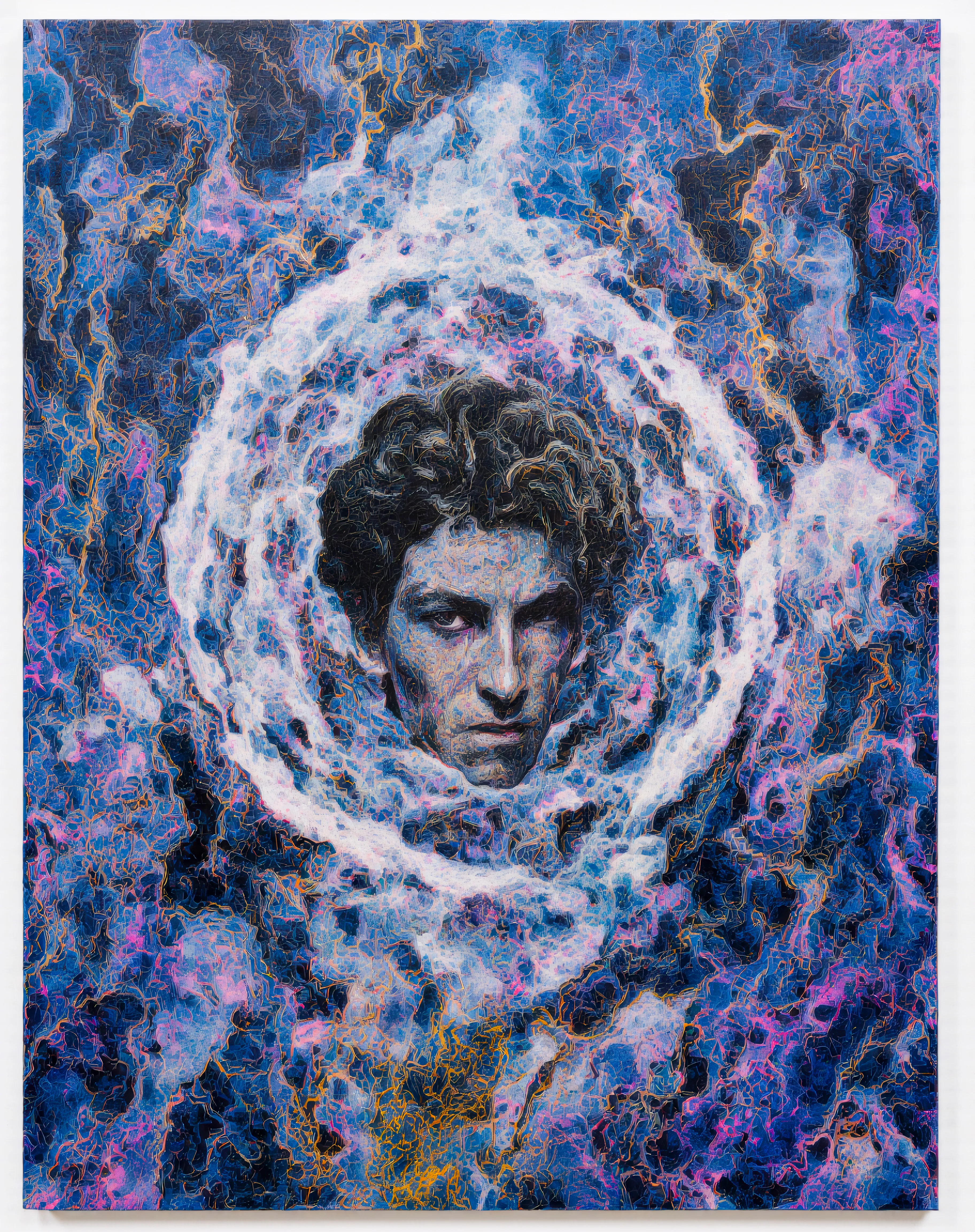 What do you become when your world collapses? TRANSDIMENSIONAL TRIPPERS is 500 answers: characters caught between states, solid forms becoming liquid consciousness, reality bending around those brave enough to transform. Every piece is a mirror. Step through the portal. The collection comments on crypto speculation, social media toxicity, and the search for meaning, rendered in MLOW's drippy digital alchemy aesthetic.