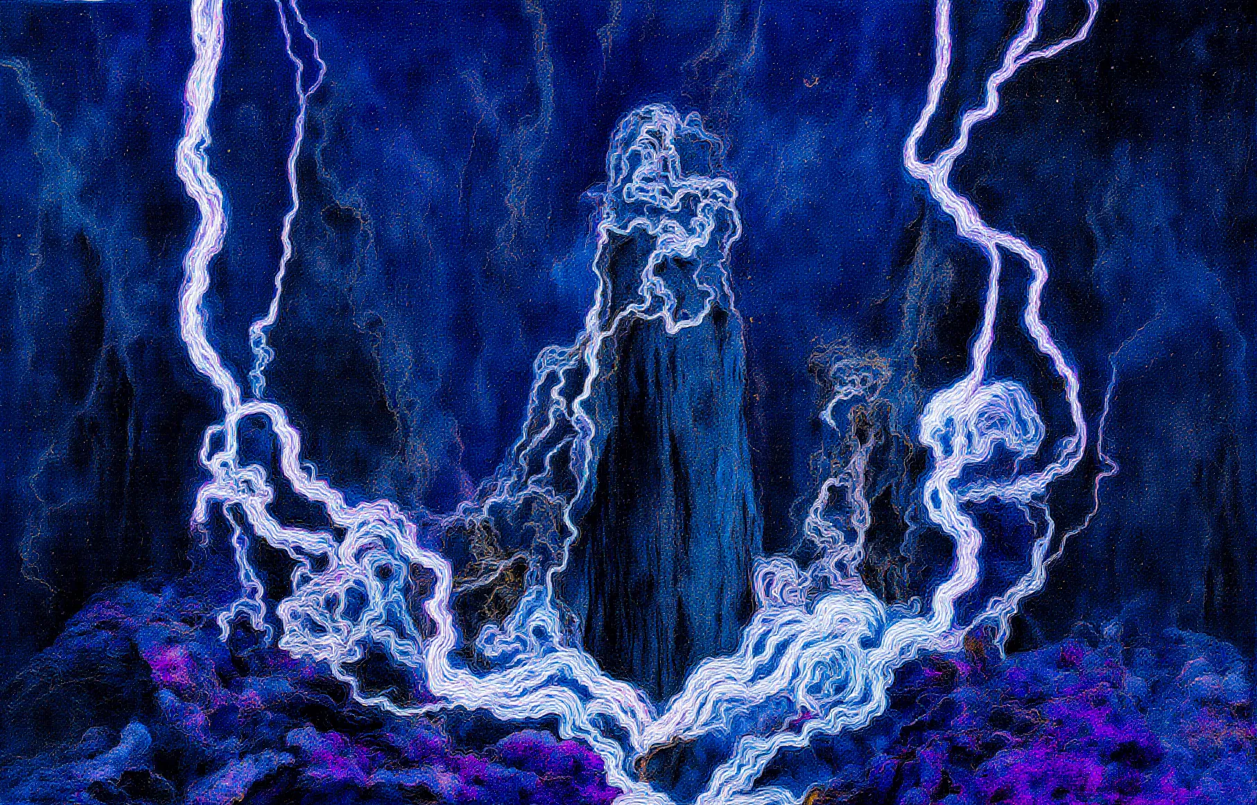 What do you become when your world collapses? TRANSDIMENSIONAL TRIPPERS is 500 answers: characters caught between states, solid forms becoming liquid consciousness, reality bending around those brave enough to transform. Every piece is a mirror. Step through the portal. The collection comments on crypto speculation, social media toxicity, and the search for meaning, rendered in MLOW's drippy digital alchemy aesthetic.