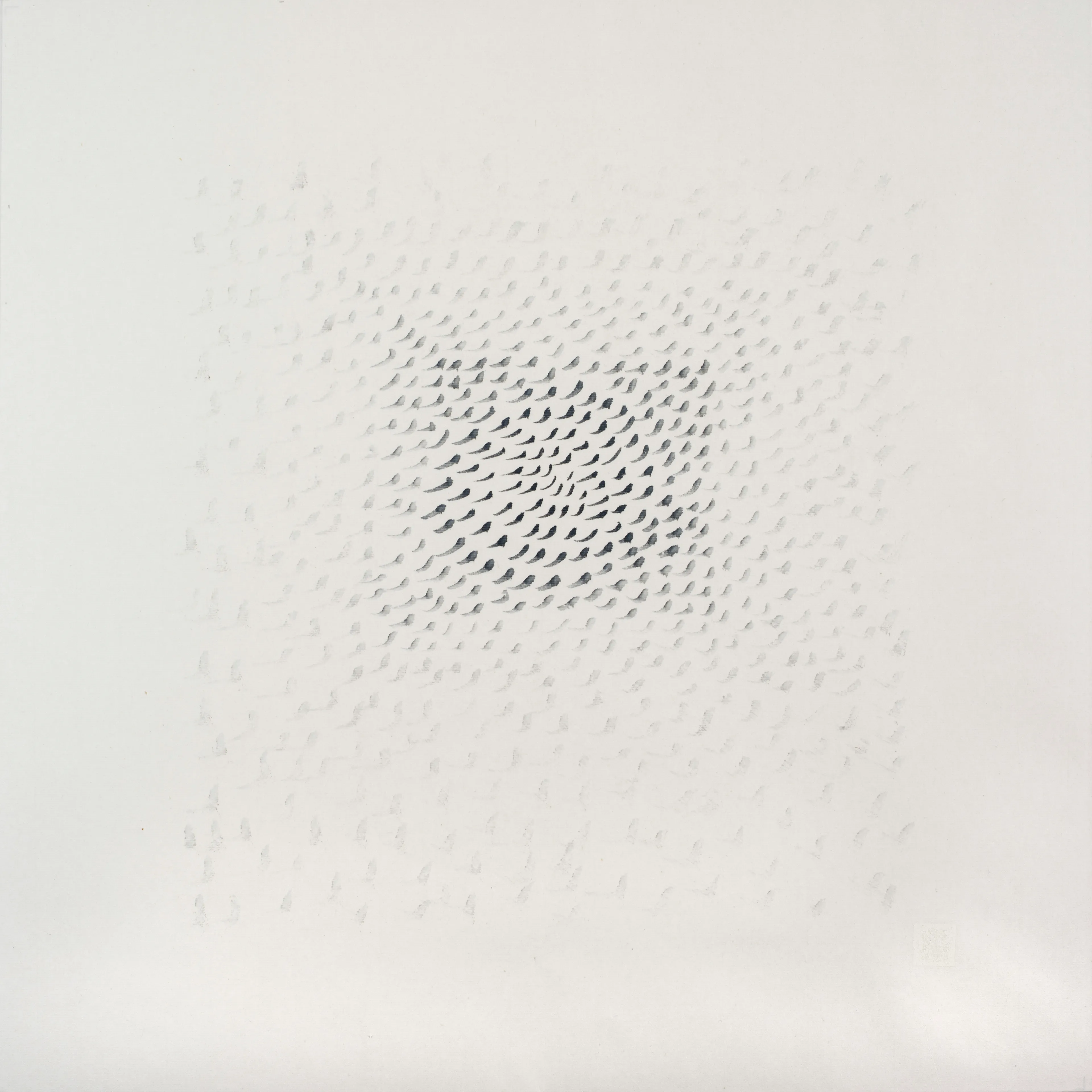 In Seeing We Lose Sight

Professor Dong Ya’s review of Liminal Space (extract)
 
“Georgina’s series of works express the integration of time and space. It is difficult to draw great mountains and rivers with limited ink. Georgina’s painting strokes, in which ink and water are blended together, are vivid and lively, simultaneously dry and wet. Her ethereal and flowing compositions from the scatter perspective with the eye of her heart is the spirit of Chinese ink and water with the form of Western modern constructivism.
 
The internalised emotions of the human mind can interact with external objects and can be translated in the form of paintings through the externalisation of the human heart. The focus of her paintings lies in this philosophy, like that of the moon in the water and the image in the mirror. This is the sublime out of the painting, which is liminal.”
 
5440 x 5440 px
3.6MB