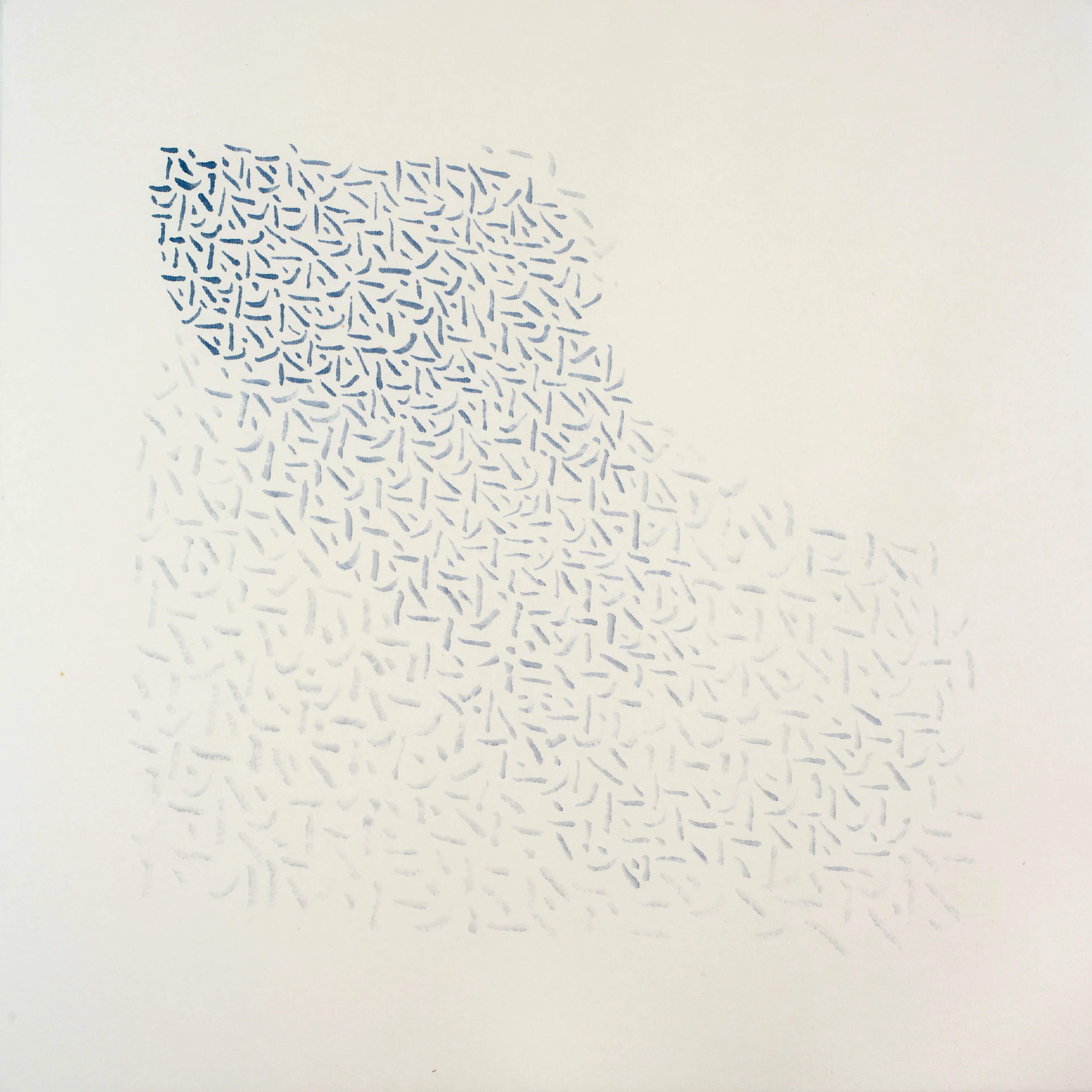 'Attenuation of Thought'

1/1
5440 x 5440 px
30MP

This delicate rice paper painting is characterised by expressive calligraphic brush lines, indelible mark making, palpable spaces and atmospheric stillness.

The works in this collection oscillate between abstraction and figuration, drawing from an observation of nature to make visible the invisible. Through cross-cultural fertilization with the East I have sought, formed and felt an enriched understanding of the sublime experience.

Professor Dong Ya’s review of 'Liminal Space' (extract)

“Georgina’s series of works express the integration of time and space. It is difficult to draw great mountains and rivers with limited ink. Georgina’s painting strokes, in which ink and water are blended together, are vivid and lively, simultaneously dry and wet. Her ethereal and flowing compositions from the scatter perspective with the eye of her heart is the spirit of Chinese ink and water with the form of Western Modern Constructivism."