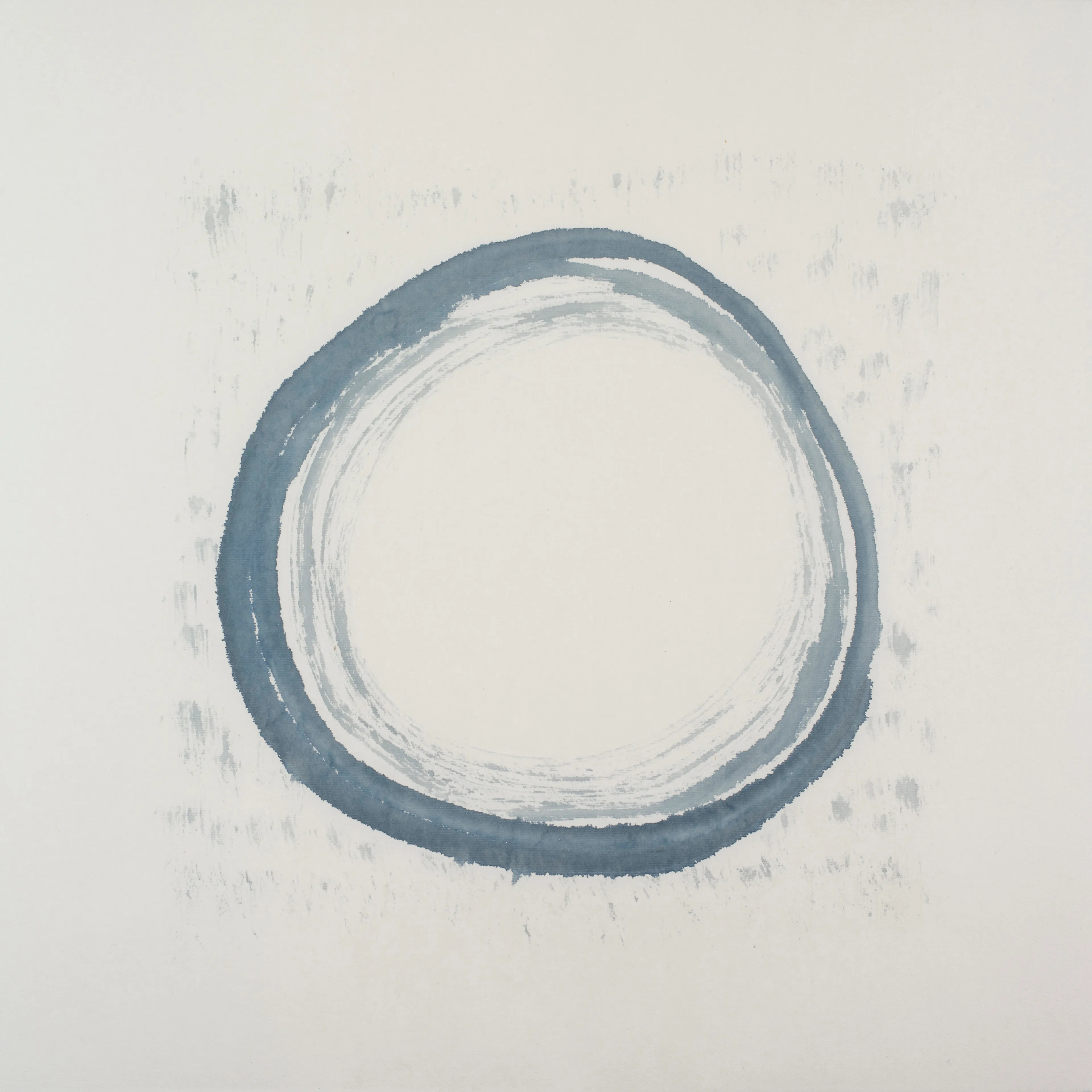 Ensō

Professor Dong Ya’s review of Liminal Space (extract)
 
“Georgina’s series of works express the integration of time and space. It is difficult to draw great mountains and rivers with limited ink. Georgina’s painting strokes, in which ink and water are blended together, are vivid and lively, simultaneously dry and wet. Her ethereal and flowing compositions from the scatter perspective with the eye of her heart is the spirit of Chinese ink and water with the form of Western modern constructivism.
 
The internalised emotions of the human mind can interact with external objects and can be translated in the form of paintings through the externalisation of the human heart. The focus of her paintings lies in this philosophy, like that of the moon in the water and the image in the mirror. This is the sublime out of the painting, which is liminal.”
 
5440 x 5440 px
3.5MB