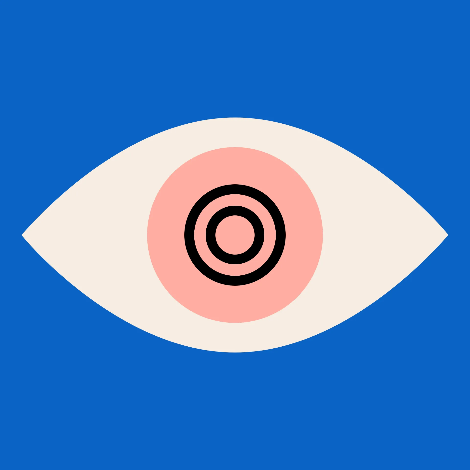 State: Awake

Background: Blue

Iris: Pink

Pupil: Abstract
