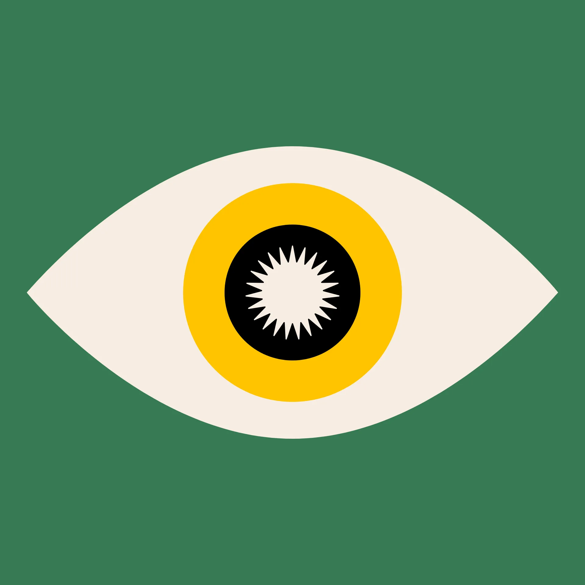 State: Awake

Background: Green

Iris: Yellow

Pupil: Star