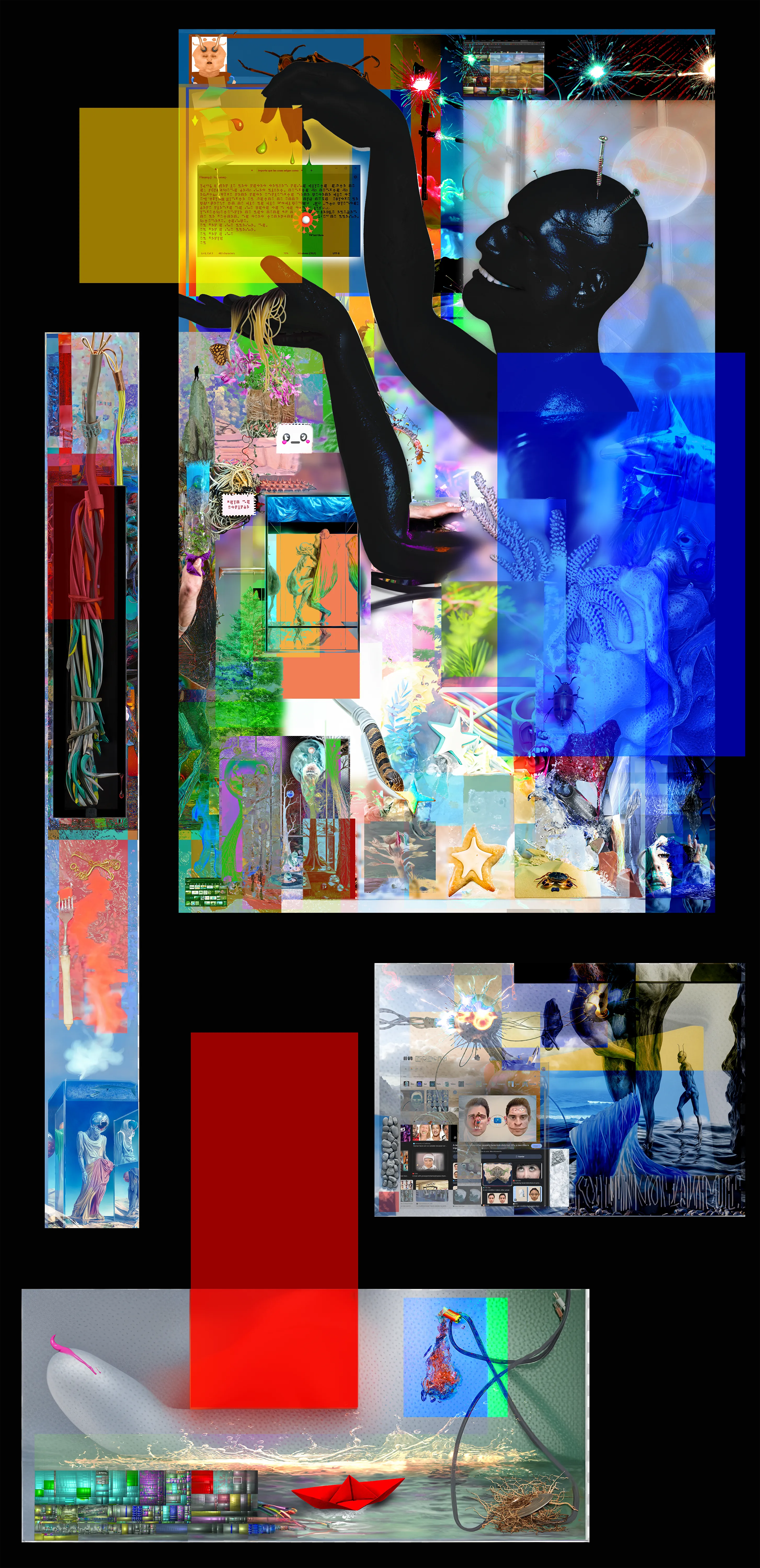 This piece was created for my first solo gallery exhibition, PARA EDITAR_, held in October 2024 at Valerie’s Factory in Buenos Aires, Argentina. Each artwork exists in both physical and digital forms, with the NFT serving as a digital signature—a token of authenticity and ownership linked to the tangible piece. This approach bridges the physical and digital worlds, ensuring that each work retains its identity across both spaces.