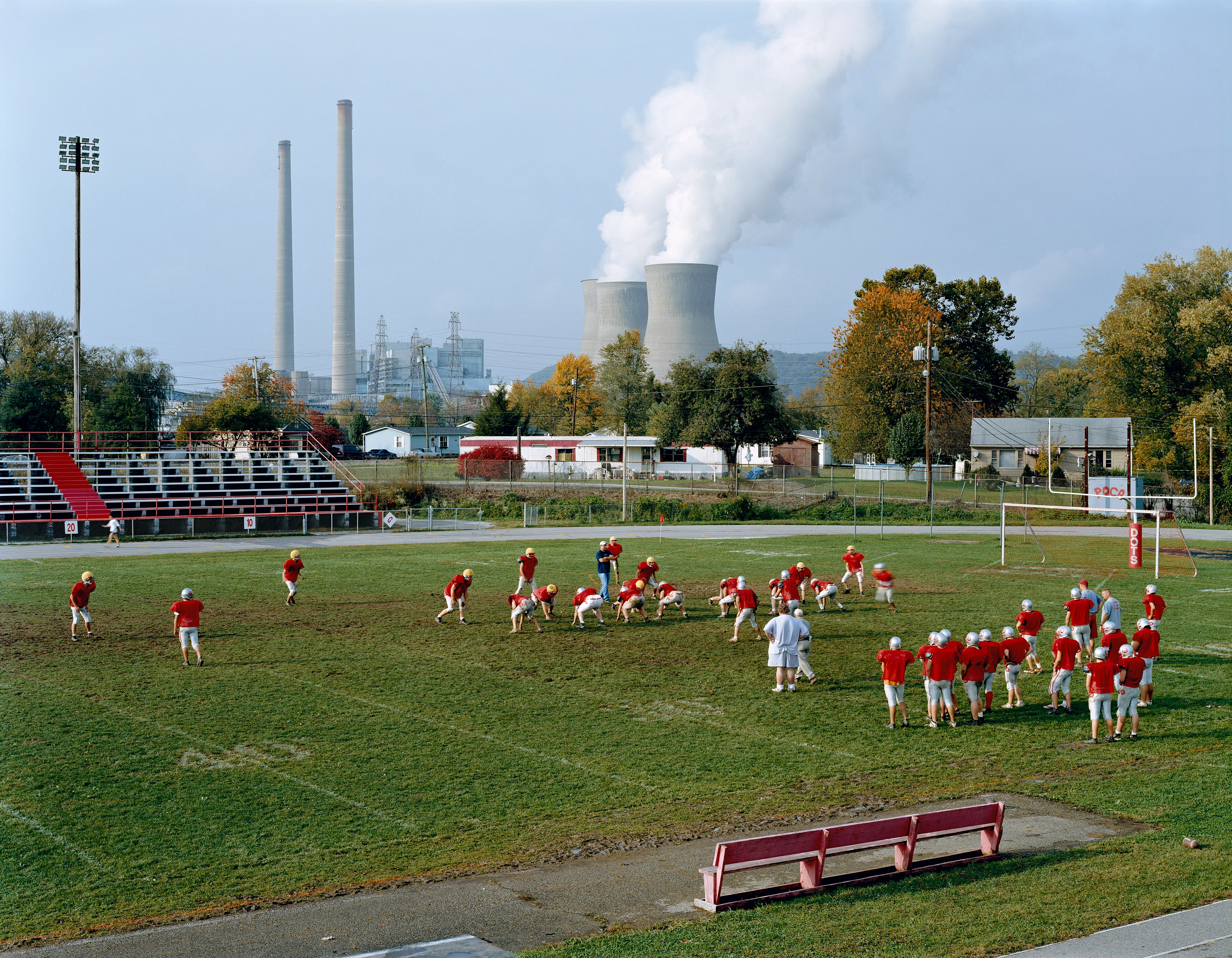"American Power investigates notions of power, both electrical and political. Who has it, what do they do with it, and how does it affect other people? From 2003 to 2008, I traveled across the United States to photograph in and around sites where fossil fuel, nuclear, hydroelectric, wind, solar, and other alternative power are produced. The resulting pictures form a portrait of the United States as it clings to past comforts and gropes for a more sensible future. American Power underscores the intersection between energy production, energy consumption, and climate change. In short, I hope to illuminate the relationship between American society and the American landscape.

American Power is also about the deepening of my political convictions. While making this body of work, I encountered Homeland Security obstacles, environmental contamination, corporate impenetrability, and a culture of excess. These experiences turned my initial curiosity into rage and sadness. American Power has led me to think harder about the artist’s role in a country teetering between collapse and transformation". - Mitch Epstein

Edition: 1 of 1