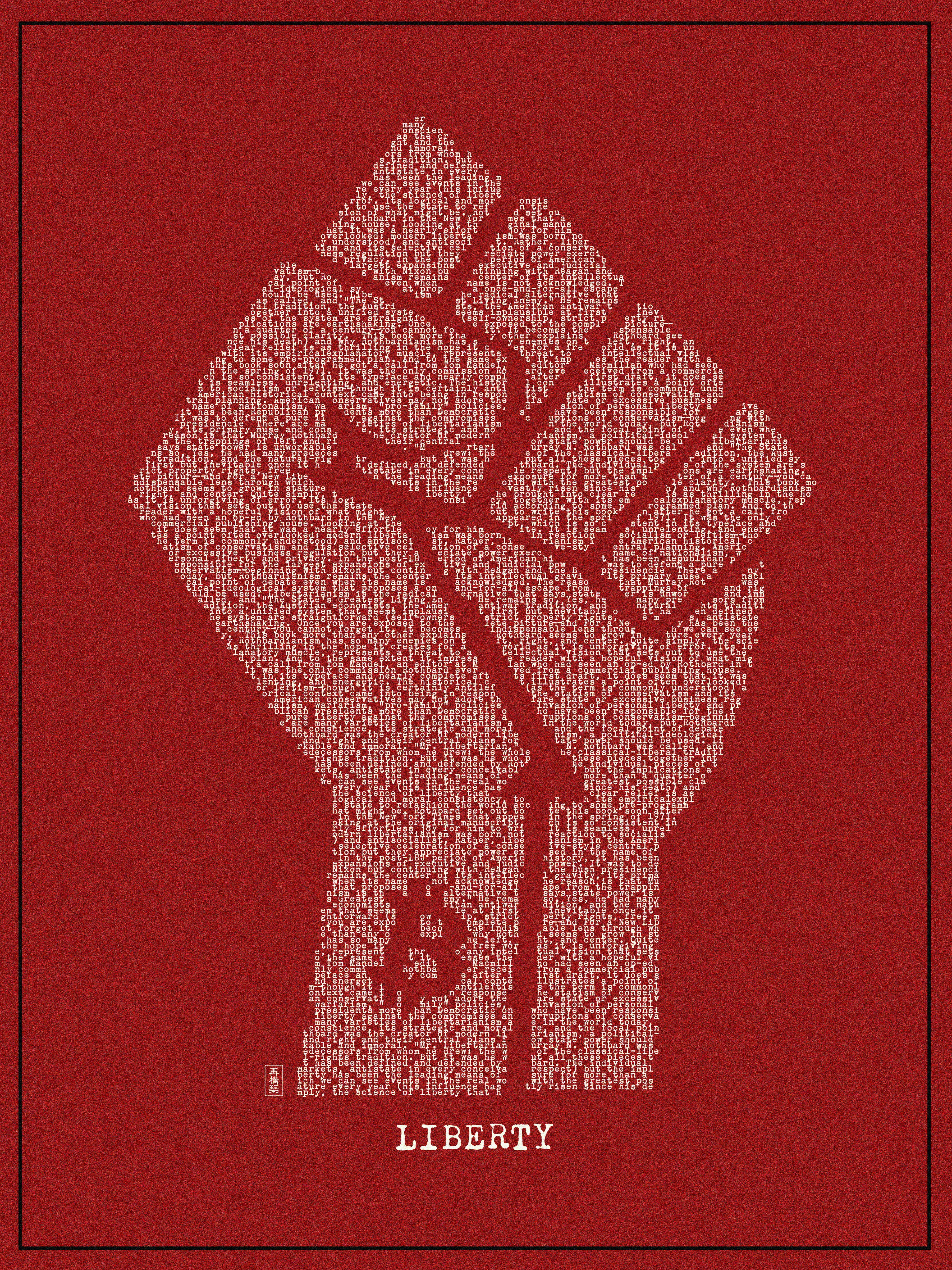 Glad to introduce the 9th algo output artwork in the Word. Collection on SuperRare. In this piece we are taking a trip to New York, 1973 where "For a New Liberty: The Libertarian Manifesto" was written by Murray Rothbard. The book provides a valuable insights about individual freedom, government intervention, and economic policies —topics that are especially relevant in our current, rapidly changing world and especially for us in the crypto space.

The text used in the algo is from the 10th chapter of the book in which Rothbard’s vision of a society where individuals have the freedom to control their own finances and I loved how it aligns with the cryptocurrency and blockchain revolution we are all part of. As people seek alternatives to traditional banking and centralized control over transactions, Rothbard’s ideas about voluntary exchanges and decentralized systems of trust provide a philosophical foundation for understanding these technologies and are the building blocks to our freedom to transact movement.

The book is an absolute masterclass for understanding our foundation ideas for liberty, urging reflection on the power structures shaping our world and inspiring consideration of how we might reimagine and deconstruct personal and societal freedom in this special time of tectonic shift transformation we live in.

--  
Collection overview:

Over a period of 33 days, the Word. collection will evolve daily to encompass various historically significant texts, each rendered into unique visual representations through an evolving generative algorithm. Each piece serves as a focal point, capturing moments where written words have irrevocably altered the course of human evolution in various languages and from different cultures and eras.  
