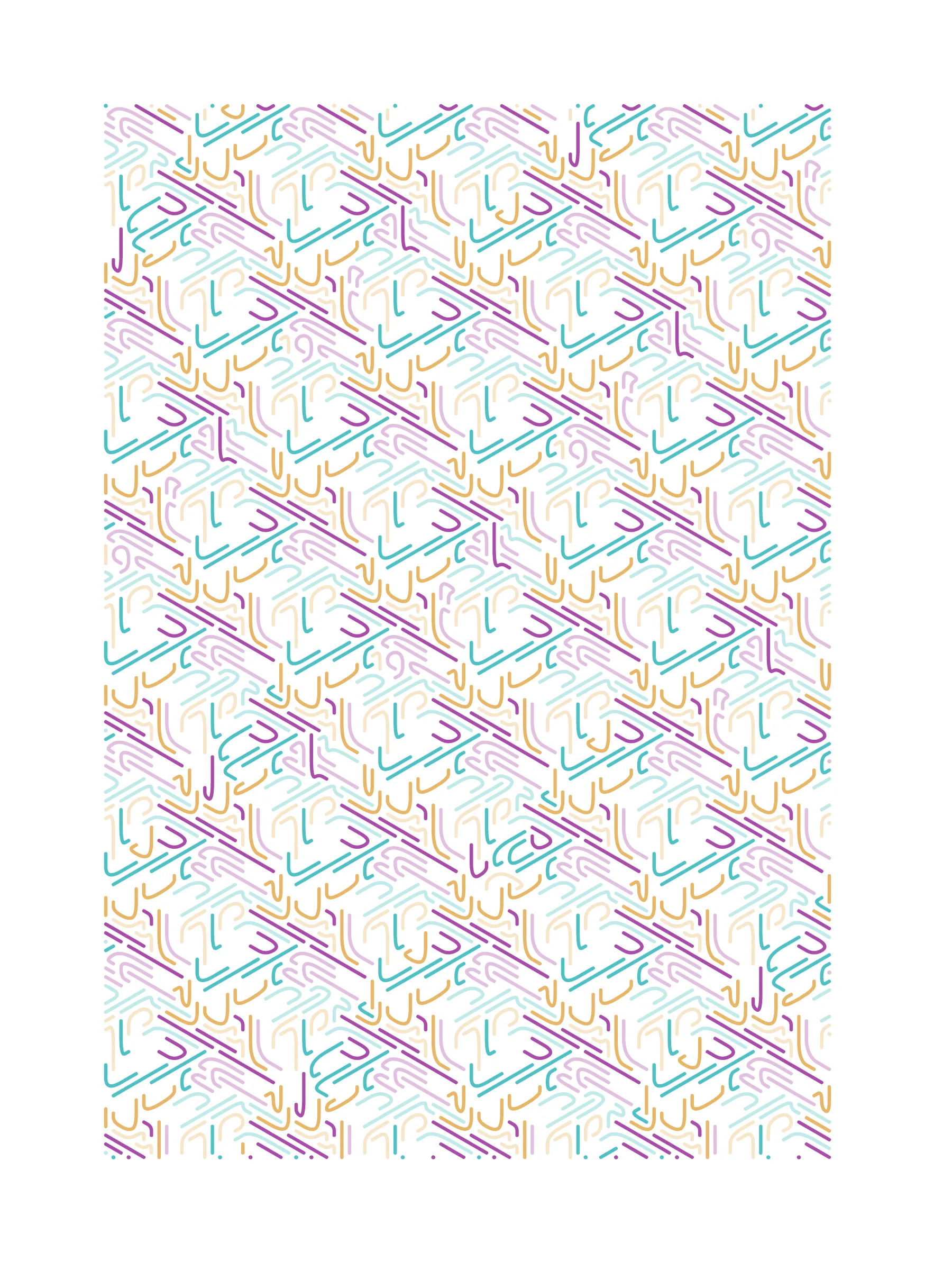 Every edition is accompanied by a physical, watercolor plot. Each plot will be made available to its owner for the cost of shipping. Details and schedule can be found in the project website.

This piece is a study of the interaction of simple rules, relying heavily on repetition to highlight how complex and subtle these interactions become.