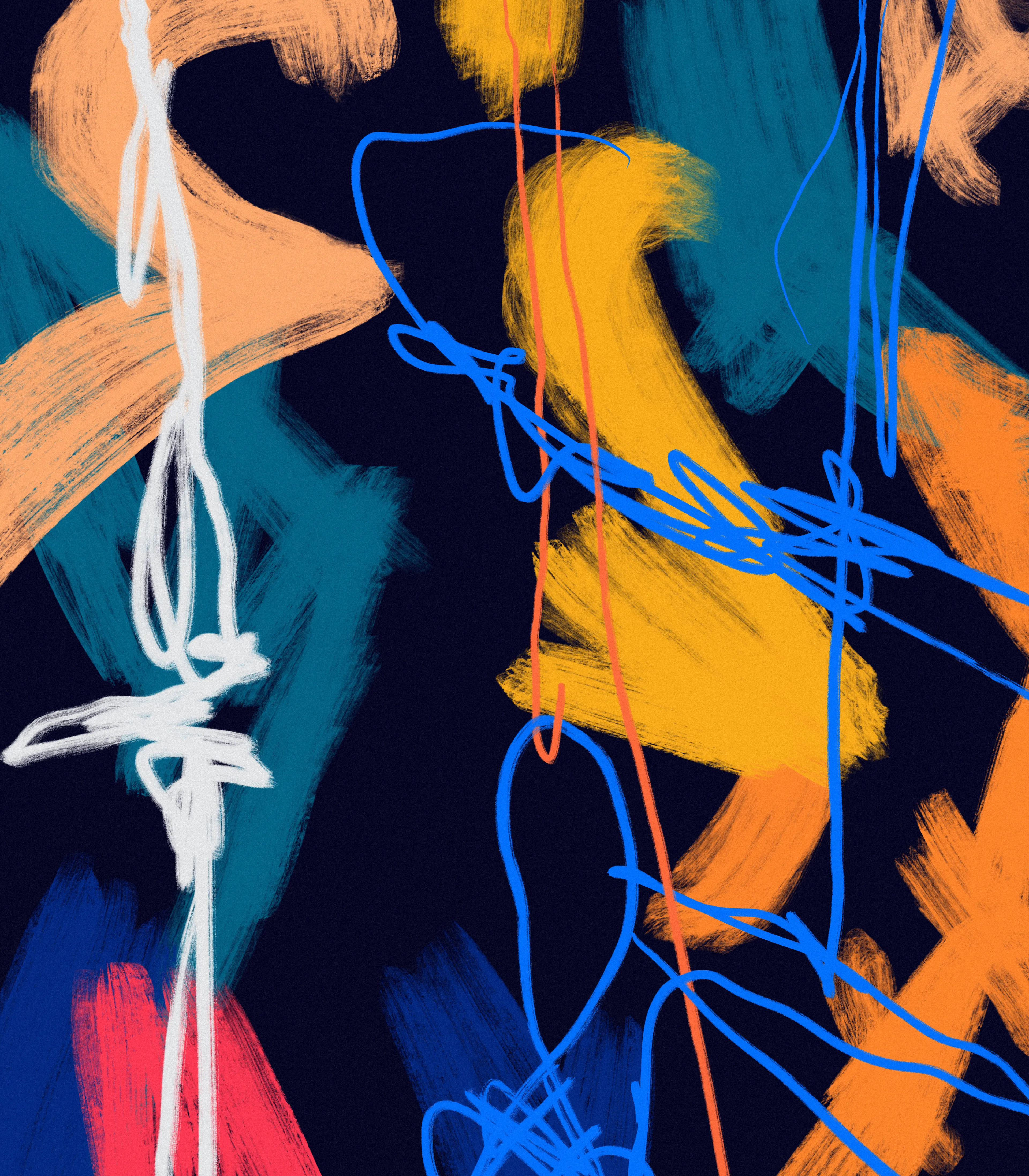 Abstract painting  
Created on Procreate