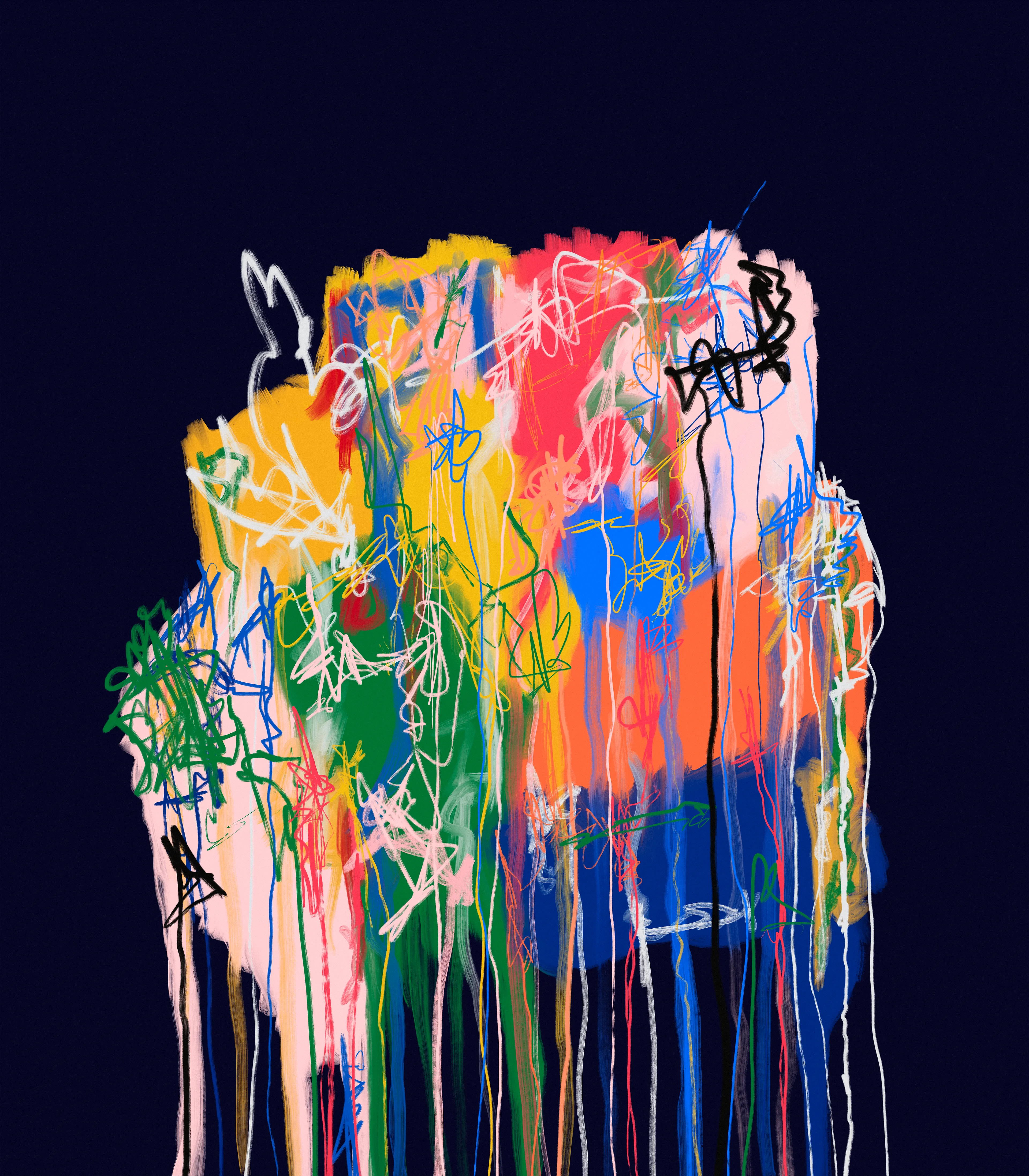 Abstract painting  
Created on Procreate