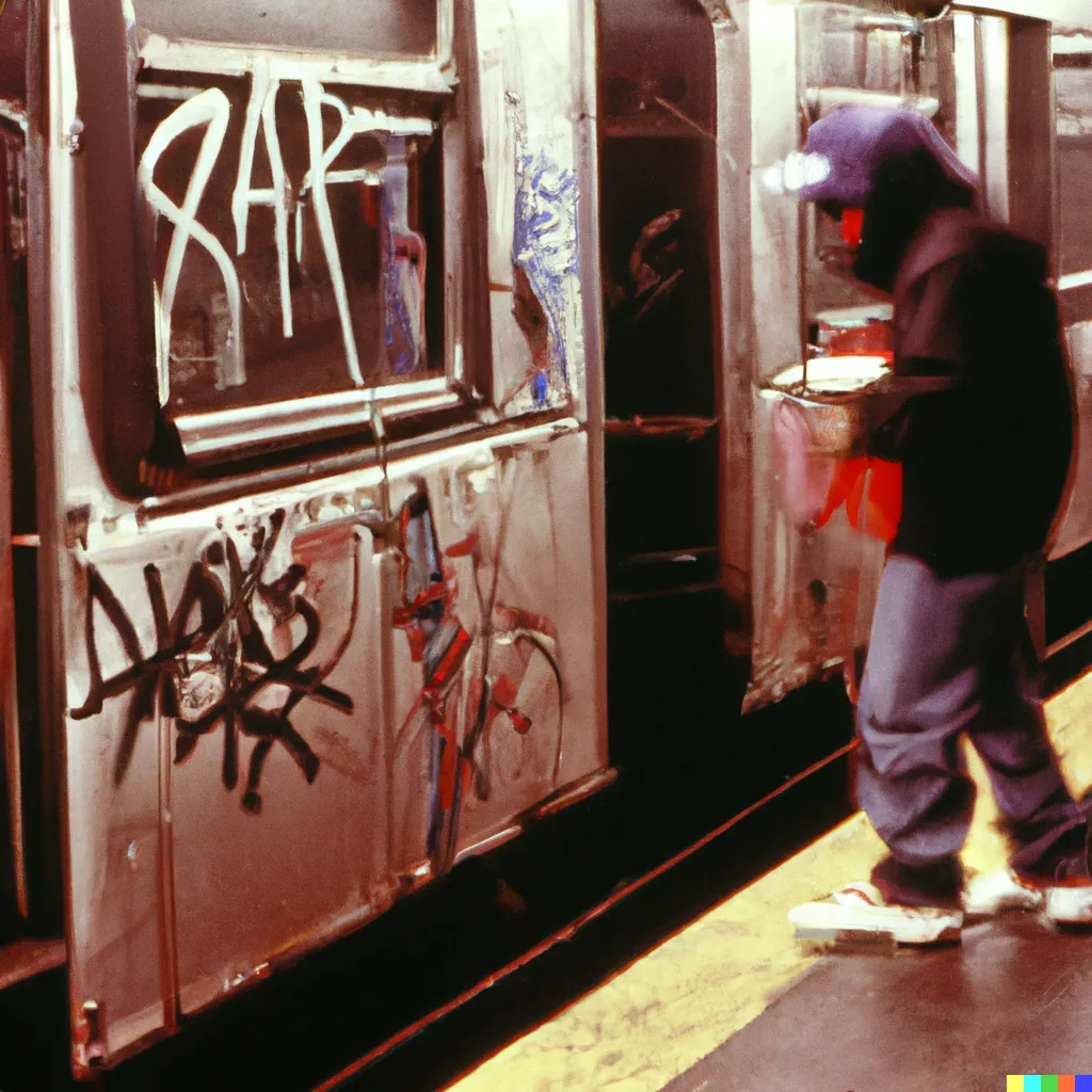 Norman Harman X DALL-E 2 

The Subway 23

This image was originally generated by the artist in 2022 using the now-deprecated DALL·E 2 model and downloaded from labs.openai.com.

The work reflects DALL·E 2’s distinct visual signature — a synthesis of surreal logic and painterly ambiguity. Figures emerge in soft focus, with forms that blur the line between object and hallucination. These compositional characteristics are unique to the model’s latent structure and cannot be authentically recreated using current systems.

Minted by the original creator as an ERC-721 token via Manifold, the work is preserved on-chain through tokenized metadata and decentralized media storage.
