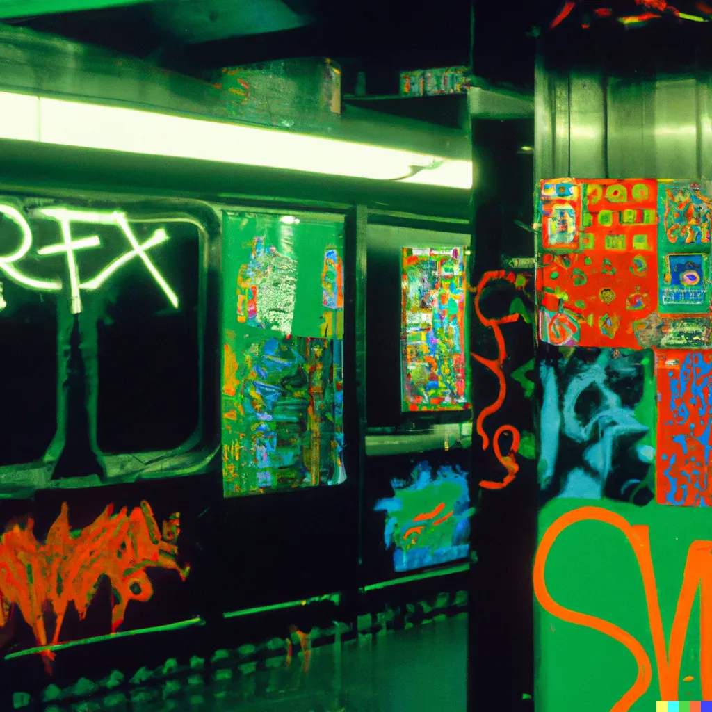 Norman Harman X DALL-E 2 

The Subway 21

This image was originally generated by the artist in 2022 using the now-deprecated DALL·E 2 model and downloaded from labs.openai.com.

The work reflects DALL·E 2’s distinct visual signature — a synthesis of surreal logic and painterly ambiguity. Figures emerge in soft focus, with forms that blur the line between object and hallucination. These compositional characteristics are unique to the model’s latent structure and cannot be authentically recreated using current systems.

Minted by the original creator as an ERC-721 token via Manifold, the work is preserved on-chain through tokenized metadata and decentralized media storage.