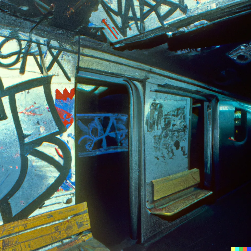 Norman Harman X DALL-E 2 

The Subway 16

This image was originally generated by the artist in 2022 using the now-deprecated DALL·E 2 model and downloaded from labs.openai.com.

The work reflects DALL·E 2’s distinct visual signature — a synthesis of surreal logic and painterly ambiguity. Figures emerge in soft focus, with forms that blur the line between object and hallucination. These compositional characteristics are unique to the model’s latent structure and cannot be authentically recreated using current systems.

Minted by the original creator as an ERC-721 token via Manifold, the work is preserved on-chain through tokenized metadata and decentralized media storage.