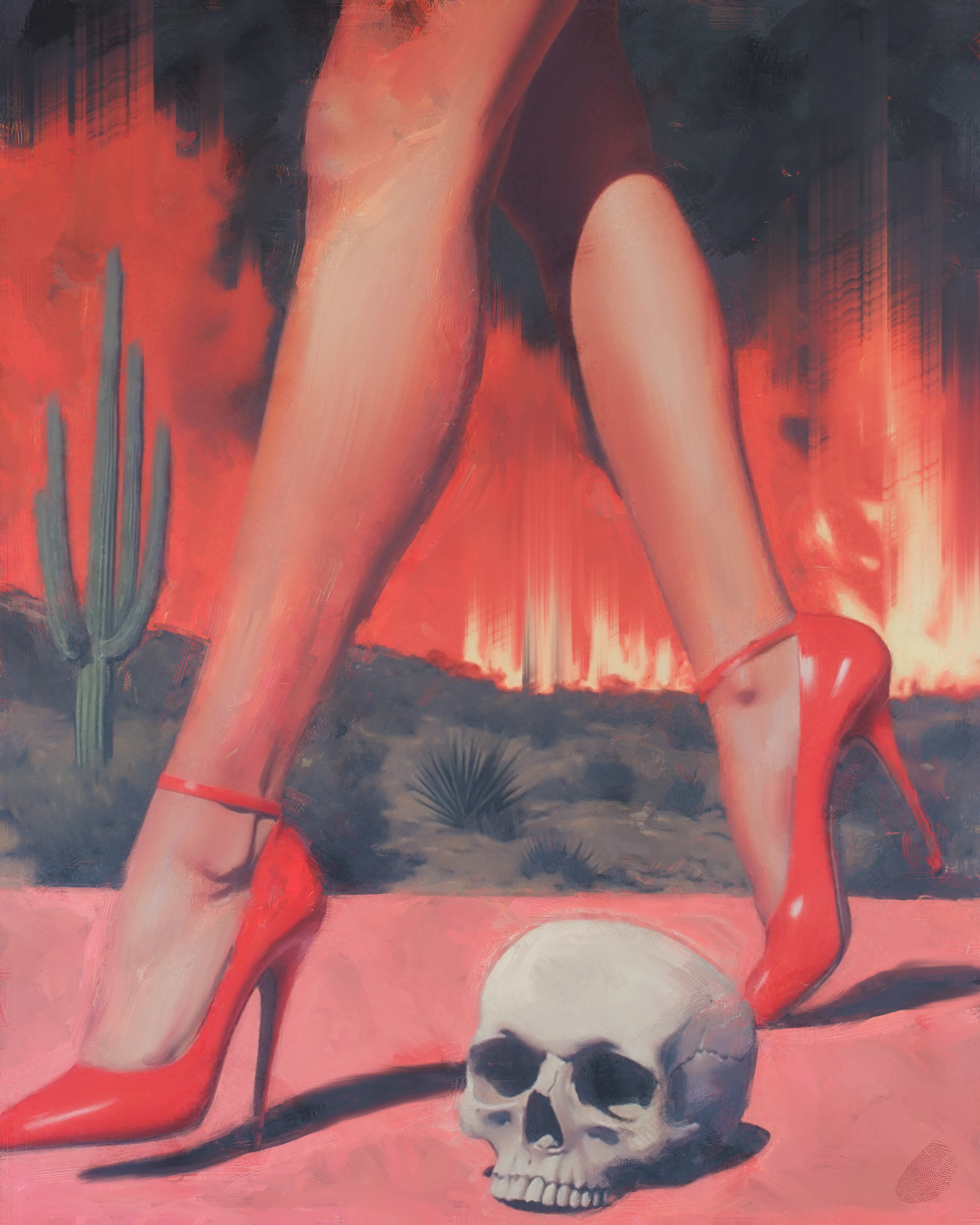 she walked away with nothing but ashes and a bad sunburn