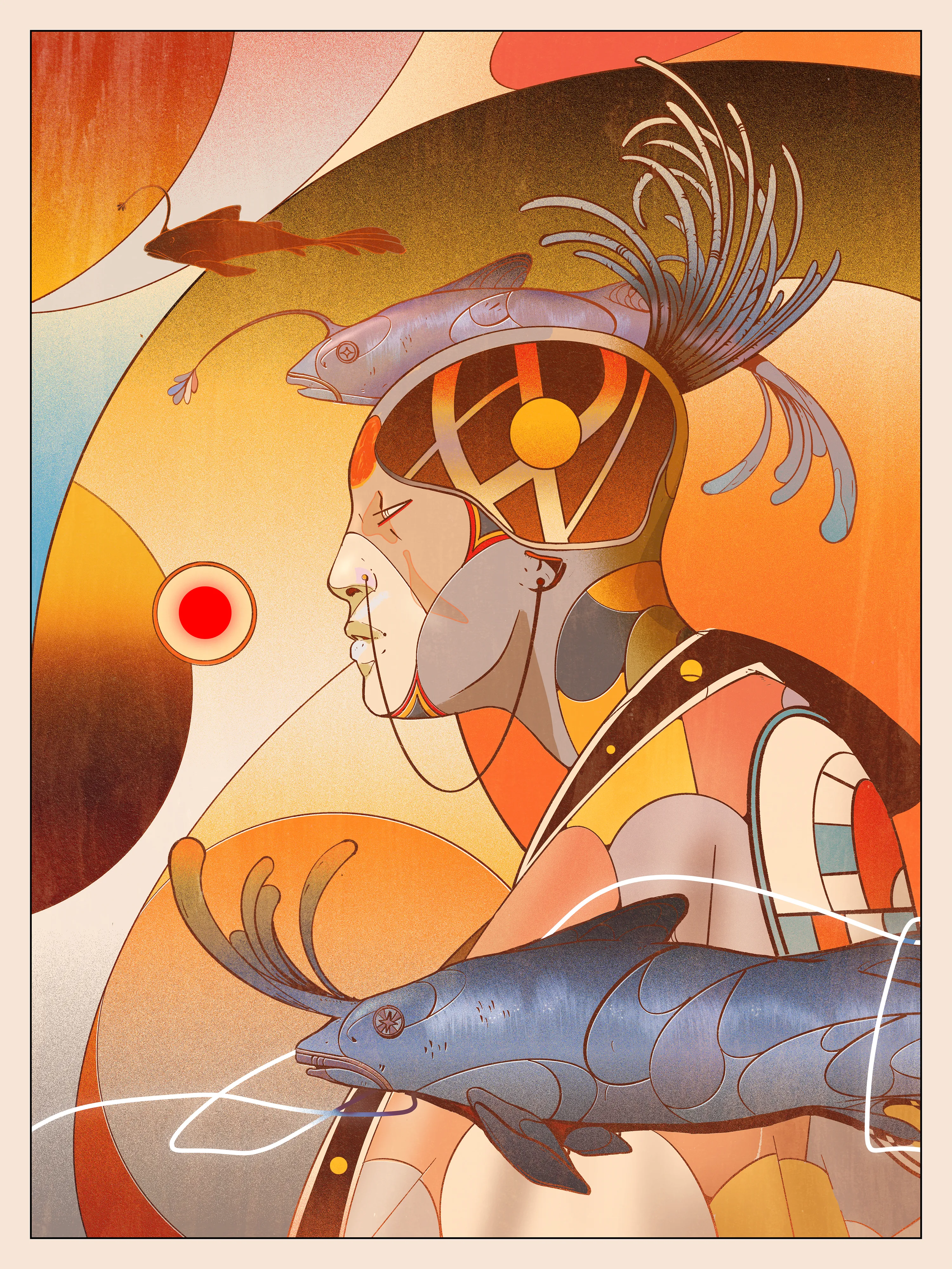 Deriving inspiration from Japanese and South American traditional fishing practices, Tenkara is an exploration into the surreal aspect surrounding the history of these cultures and a celebration of the traditions they established.