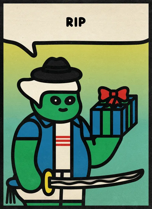 This JPG People's phrase can still be changed.

Please check NFT STATUS property:
PERMANENT RESIDENT = No more changes possible.
TOURIST = Phrase can still be changed.
DOPPELGANGER = The image is a duplicate. Image can be regenerated.
BROKEN CHATBOT = The phrase is a duplicate. Phrase can still be changed.