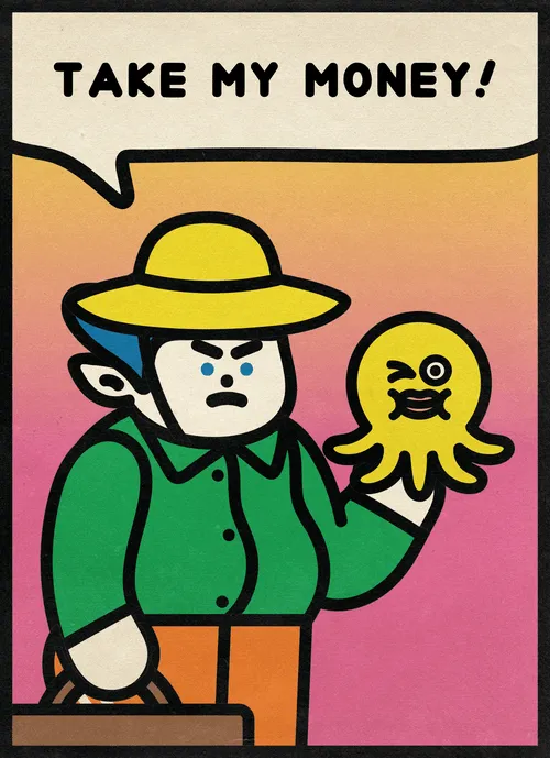 This JPG People's phrase can still be changed.

Please check NFT STATUS property:
PERMANENT RESIDENT = No more changes possible.
TOURIST = Phrase can still be changed.
DOPPELGANGER = The image is a duplicate. Image can be regenerated.
BROKEN CHATBOT = The phrase is a duplicate. Phrase can still be changed.