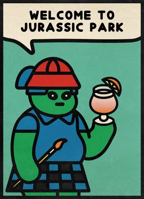 This JPG People's phrase can still be changed.

Please check NFT STATUS property:
PERMANENT RESIDENT = No more changes possible.
TOURIST = Phrase can still be changed.
DOPPELGANGER = The image is a duplicate. Image can be regenerated.
BROKEN CHATBOT = The phrase is a duplicate. Phrase can still be changed.