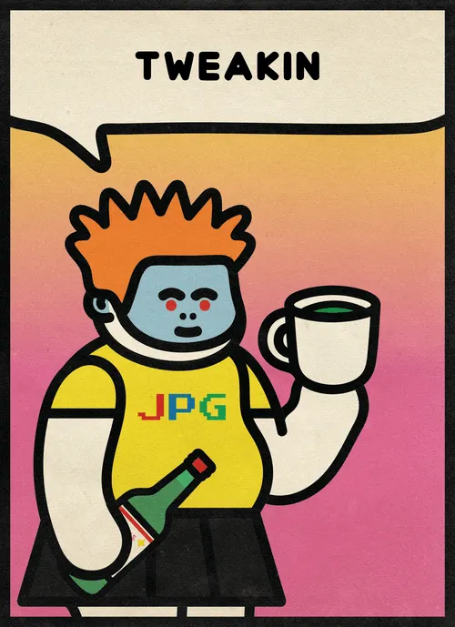 This JPG People's phrase can still be changed.

Please check NFT STATUS property:
PERMANENT RESIDENT = No more changes possible.
TOURIST = Phrase can still be changed.
DOPPELGANGER = The image is a duplicate. Image can be regenerated.
BROKEN CHATBOT = The phrase is a duplicate. Phrase can still be changed.