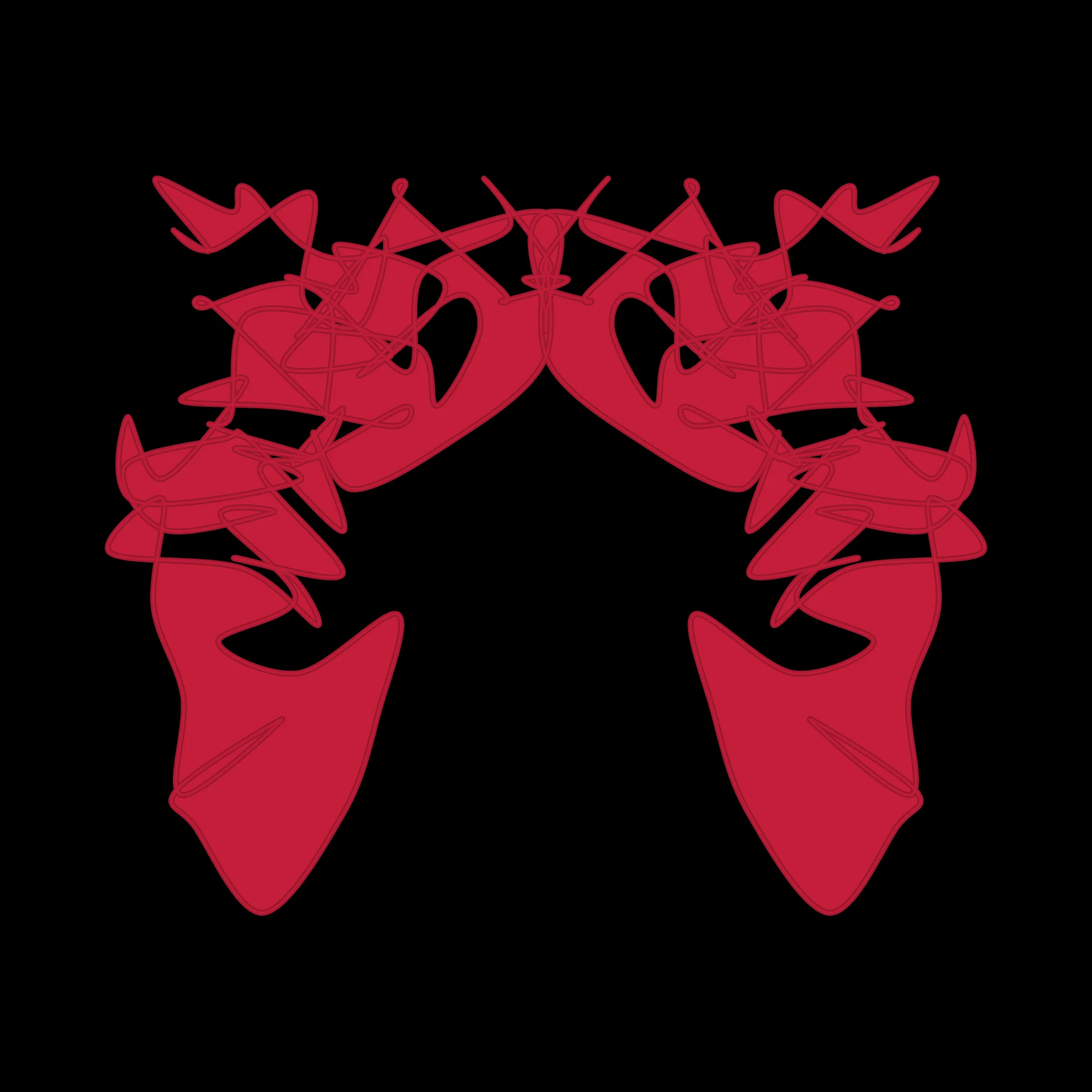 A cryptoart collectible series to indulge the irrepressible human compulsion for pareidolia. This algorithmic homage to Hermann Rorschach's inkblot perception test will help you externalize your inner world onto the sometimes elegant, sometimes inchoate curves of a unique, one-of-a-kind, ownable cryptoblot on the Ethereum blockchain. What will YOUR cryptoblot reveal about you?