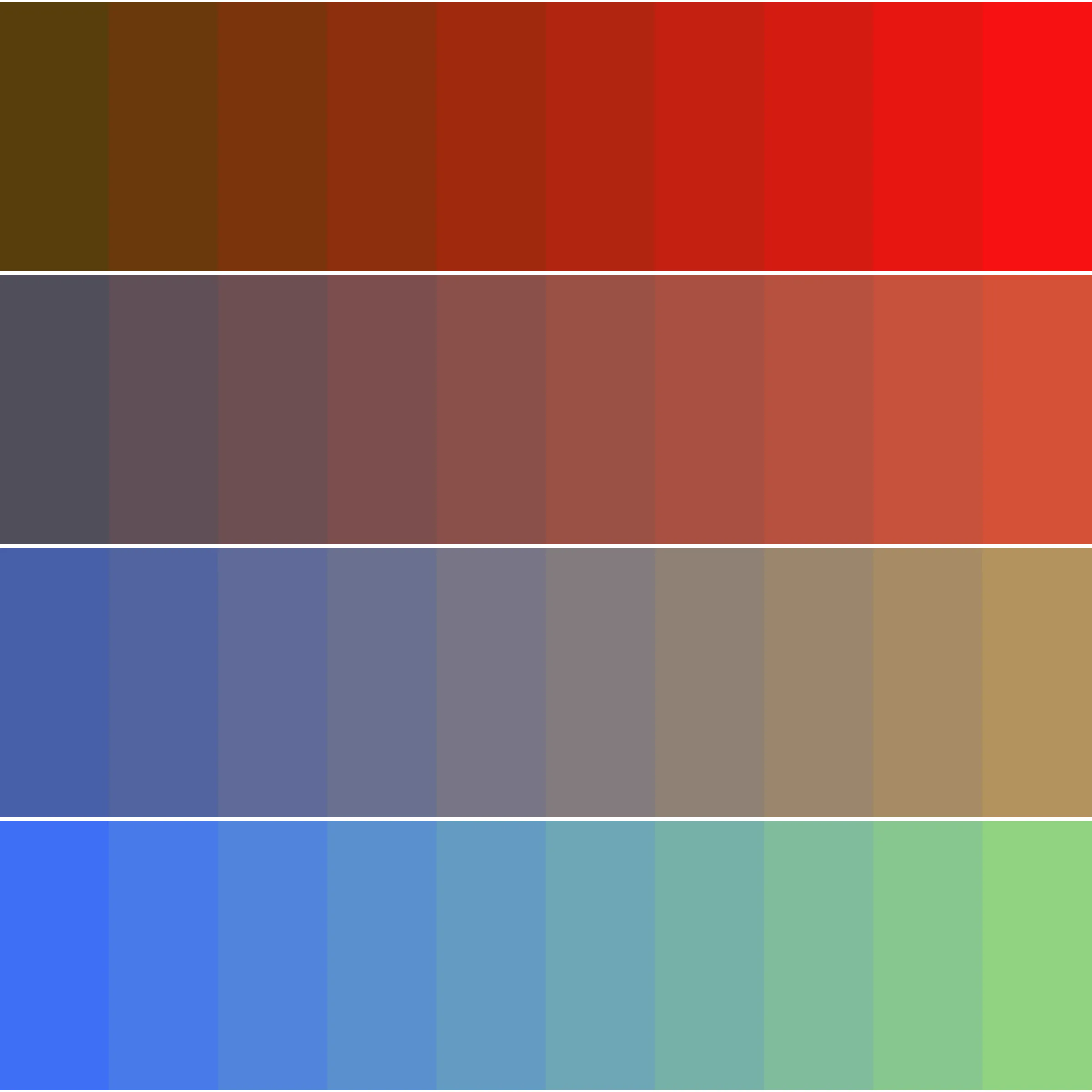 Exploring the interaction of four parent colors.