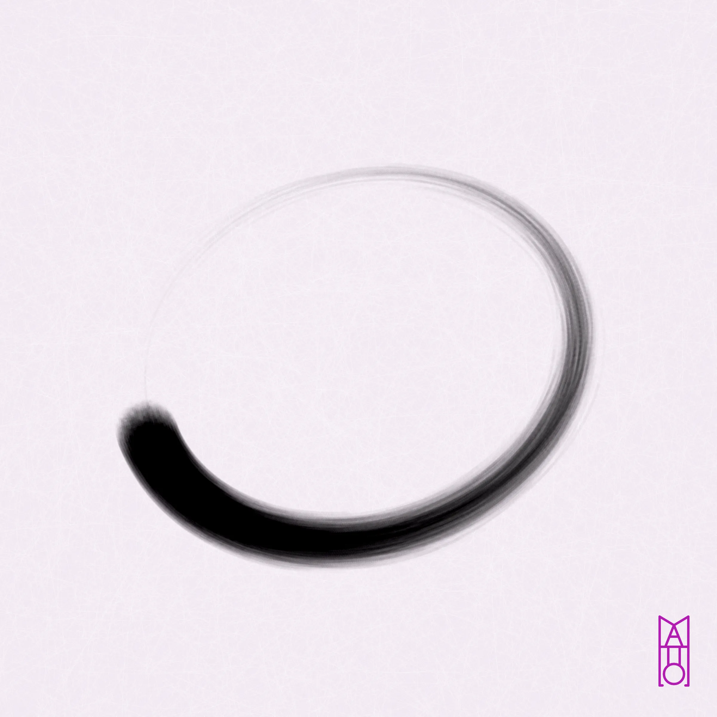 In Zen, ensō is a symbol that represents elegance and enlightenment. It is typically painted by hand in an uninhibited way, allowing for unexpected and beautiful results. Inspired by sumi-e (ink wash painting), this project mimics the practice of painting an ensō in ink by utilizing p5.js. Each generated image uses values from a unique transaction hash to determine paper, brush, ink, the quantity of ink held by each bristle, how quickly the ink flows, and more—all with the goal of creating a simple yet serendipitous painting.