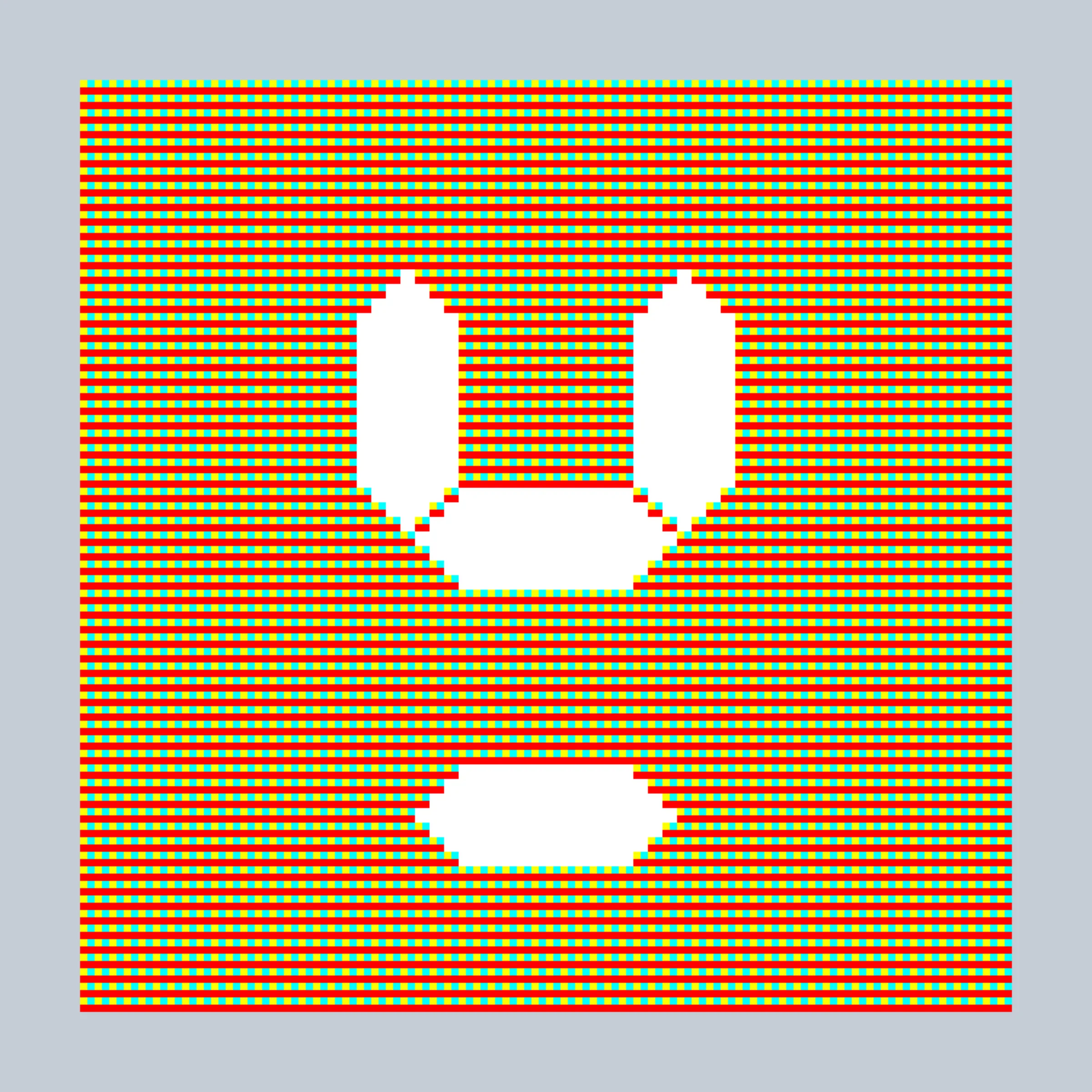 The essence of all things digital is– the bit. One or Zero. On or Off. Where digital becomes analog. This piece pays tribute to our digital legacy of 8-bit color and 7-segment LED displays– technological limitations which are mirrored in the constraints of putting art on the blockchain. Although the image represents the art, the art of the token itself is the code– which renders everything bitwise, pixel by pixel, all contained within 27-bits of information.