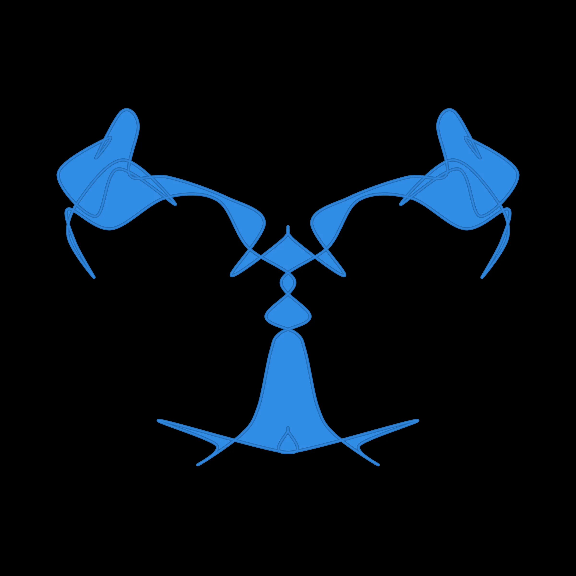 A cryptoart collectible series to indulge the irrepressible human compulsion for pareidolia. This algorithmic homage to Hermann Rorschach's inkblot perception test will help you externalize your inner world onto the sometimes elegant, sometimes inchoate curves of a unique, one-of-a-kind, ownable cryptoblot on the Ethereum blockchain. What will YOUR cryptoblot reveal about you?