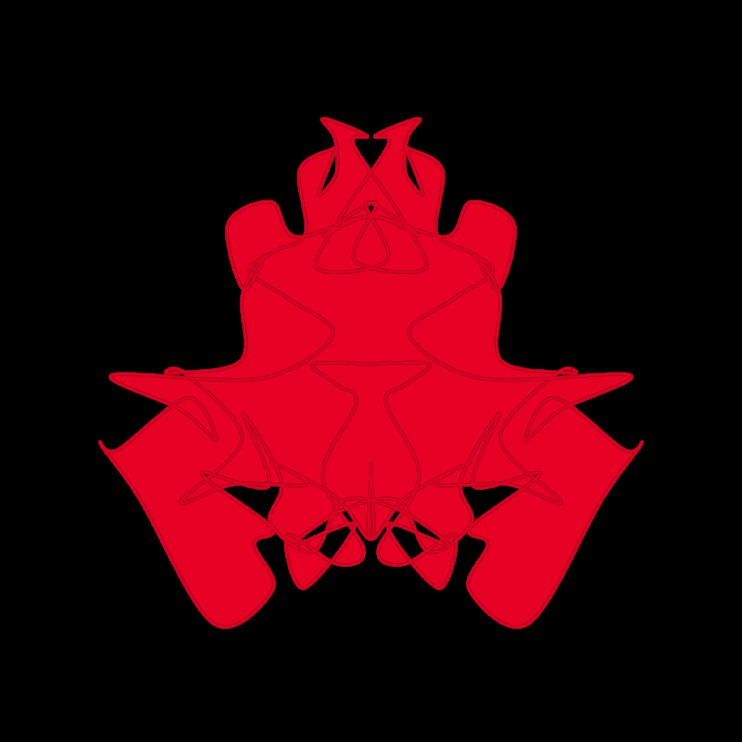 A cryptoart collectible series to indulge the irrepressible human compulsion for pareidolia. This algorithmic homage to Hermann Rorschach's inkblot perception test will help you externalize your inner world onto the sometimes elegant, sometimes inchoate curves of a unique, one-of-a-kind, ownable cryptoblot on the Ethereum blockchain. What will YOUR cryptoblot reveal about you?