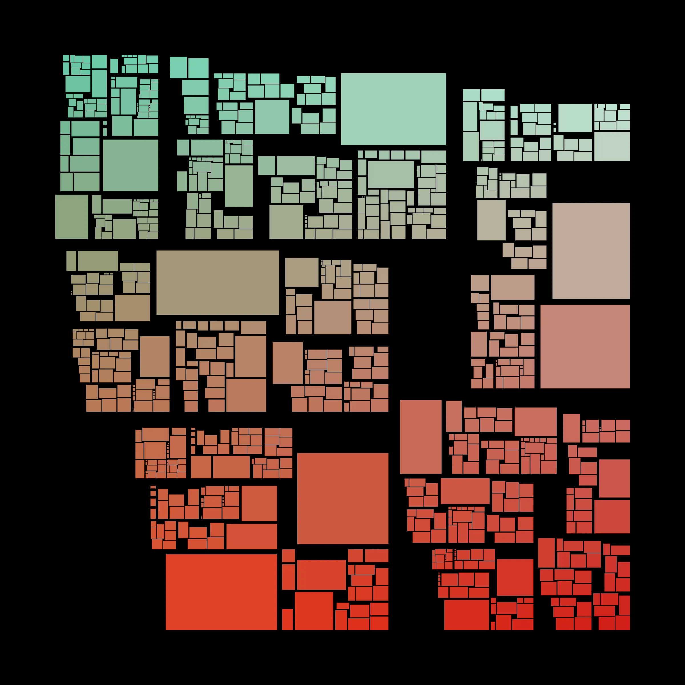 Recursion is a generative art project whose concept is recursion. Each variation starts with a block which is irregularly divided into smaller blocks, which are then divided into smaller blocks, which are then divided into smaller blocks, etc, based on a defined depth (to better visualize this concept, take a look at https://hevey.art/blog/recursion-concept). In this project, even the script is recursive! The script is able to generate a large number of variations and each of these variations is then able to generate its own variations (keeping the same properties) with a single click on the image.