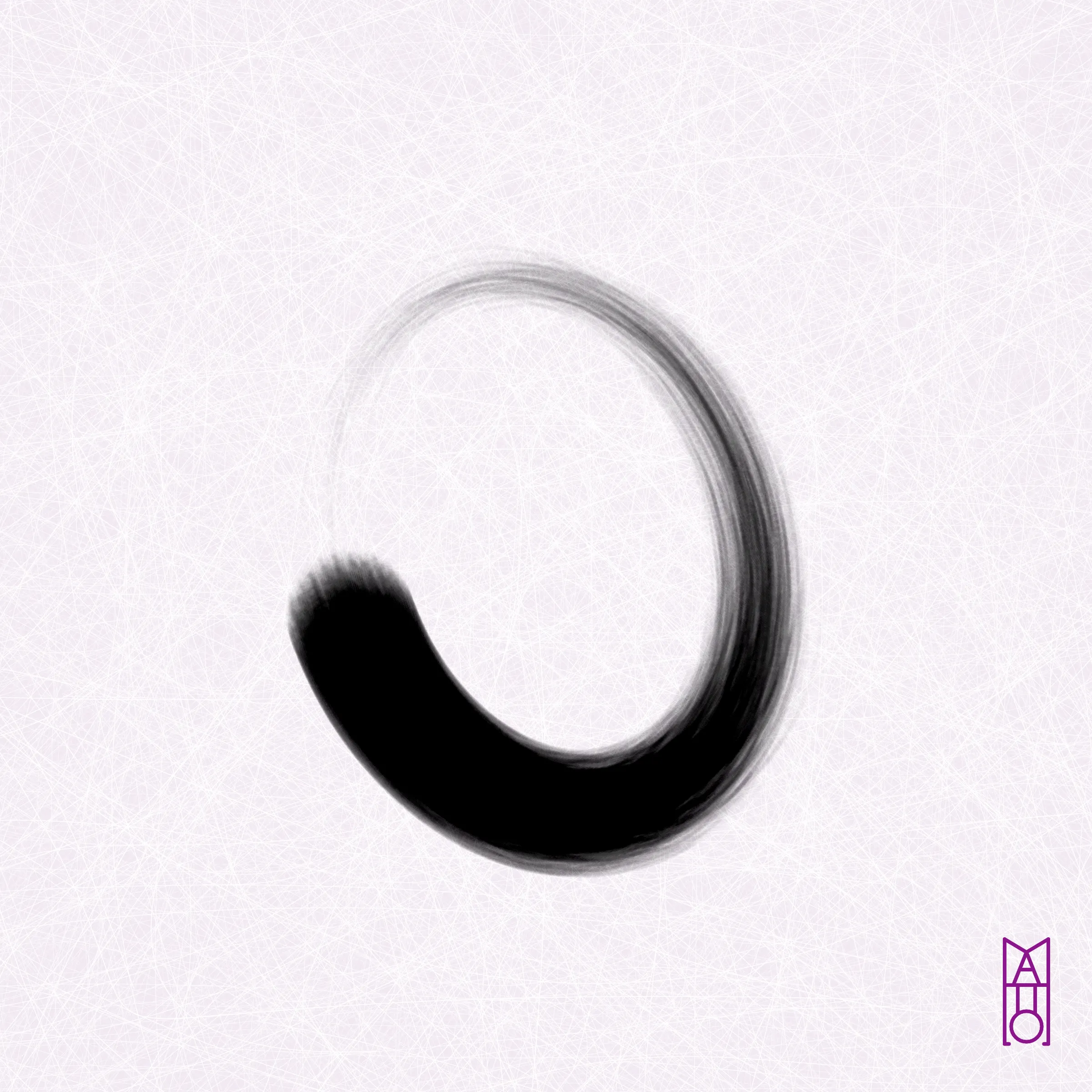 In Zen, ensō is a symbol that represents elegance and enlightenment. It is typically painted by hand in an uninhibited way, allowing for unexpected and beautiful results. Inspired by sumi-e (ink wash painting), this project mimics the practice of painting an ensō in ink by utilizing p5.js. Each generated image uses values from a unique transaction hash to determine paper, brush, ink, the quantity of ink held by each bristle, how quickly the ink flows, and more—all with the goal of creating a simple yet serendipitous painting.