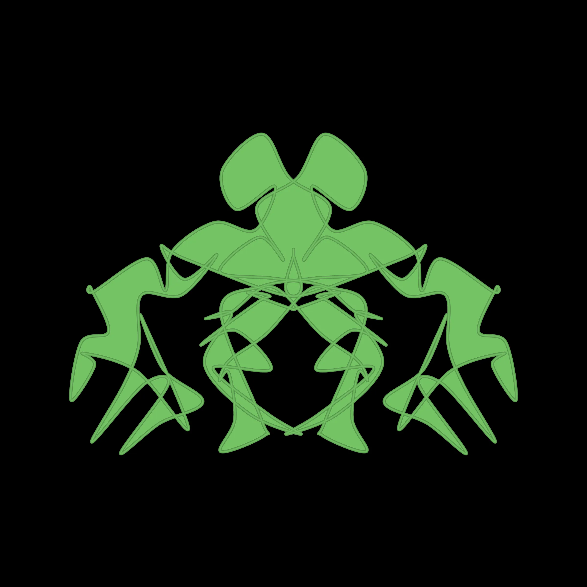 A cryptoart collectible series to indulge the irrepressible human compulsion for pareidolia. This algorithmic homage to Hermann Rorschach's inkblot perception test will help you externalize your inner world onto the sometimes elegant, sometimes inchoate curves of a unique, one-of-a-kind, ownable cryptoblot on the Ethereum blockchain. What will YOUR cryptoblot reveal about you?