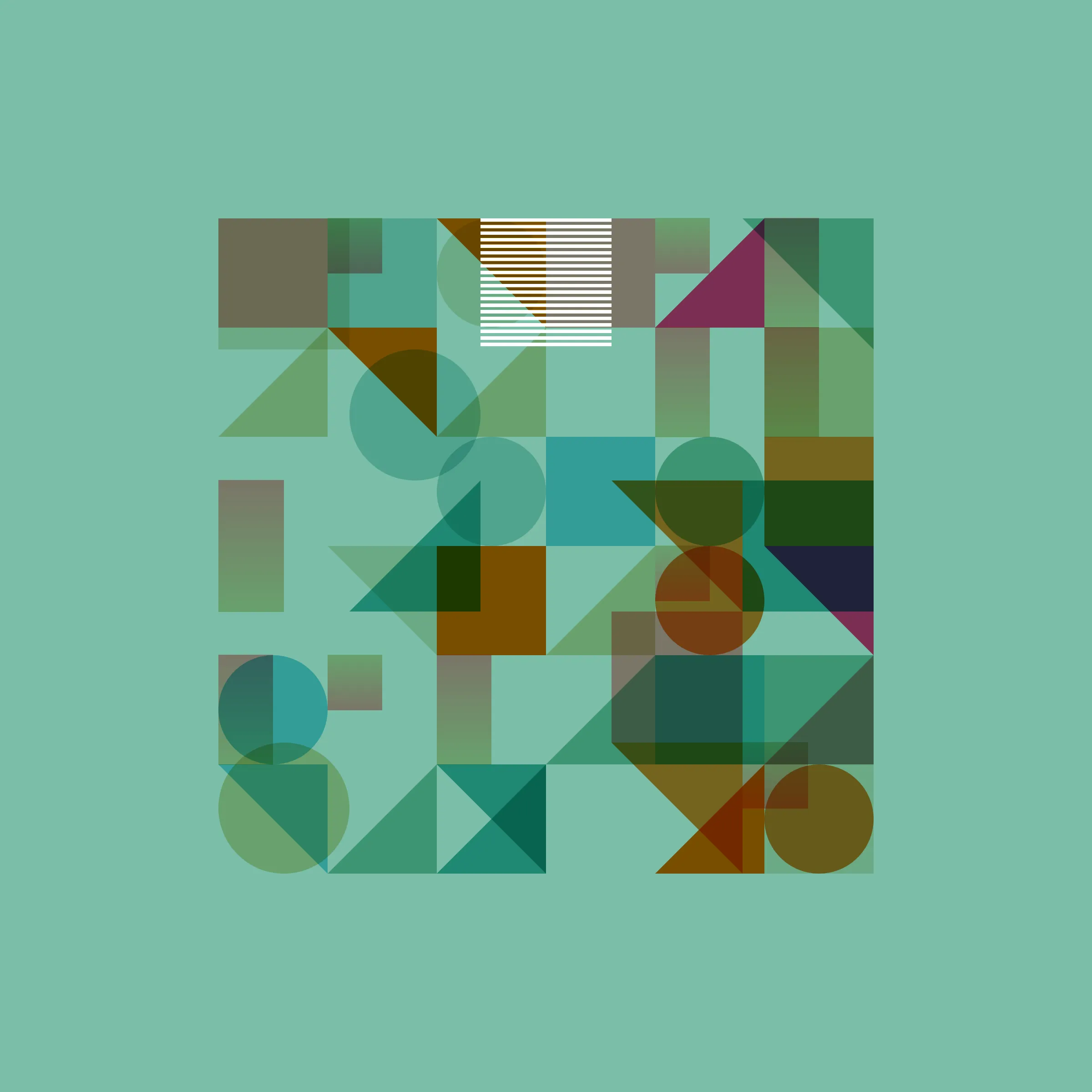 Elementals is inspired by physical printmaking techniques and early Bauhaus principles. It starts with a few basic coloured shapes and arranges them in varying frequencies, sizes, and positions based on a unique transaction hash. Multiple overlaid variable grids allow for myriad layouts and opportunities for colour interaction. The goal is to create pieces that feel both intentional in composition and part of the same family.