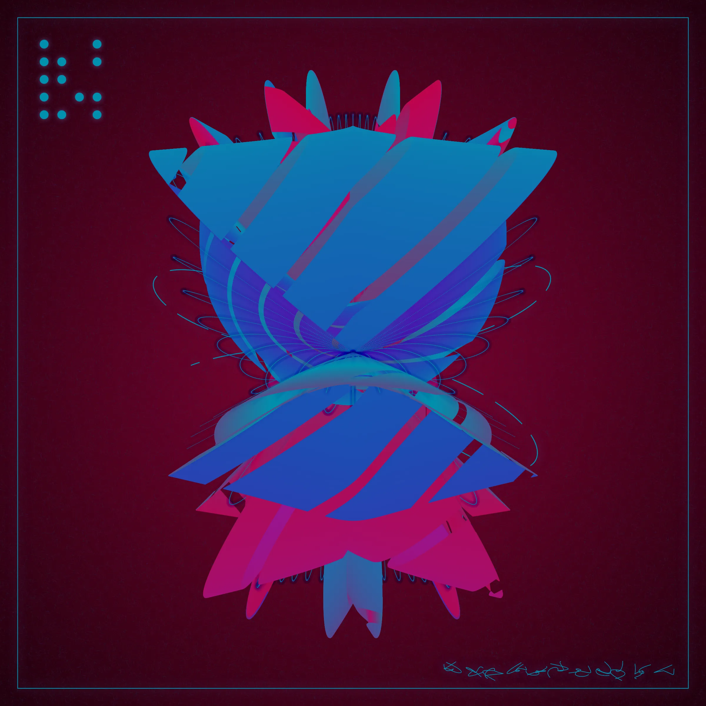 These are the military alien insects. They are symmetrical and asymmetrical simultaneously for existence in several dimensions. Being in a team, they unite into a collective mind increasing each other's abilities.

**Controls:**

Click to change mode (standard, skeleton, avatar). Press 1 to 9 to set pixel density according to the numbers.

 Sometimes before a new Shvembldr release, there is an opportunity to win TBOA tokens in Alien Insects Battle: https://www.tboa.club/insect_battle.