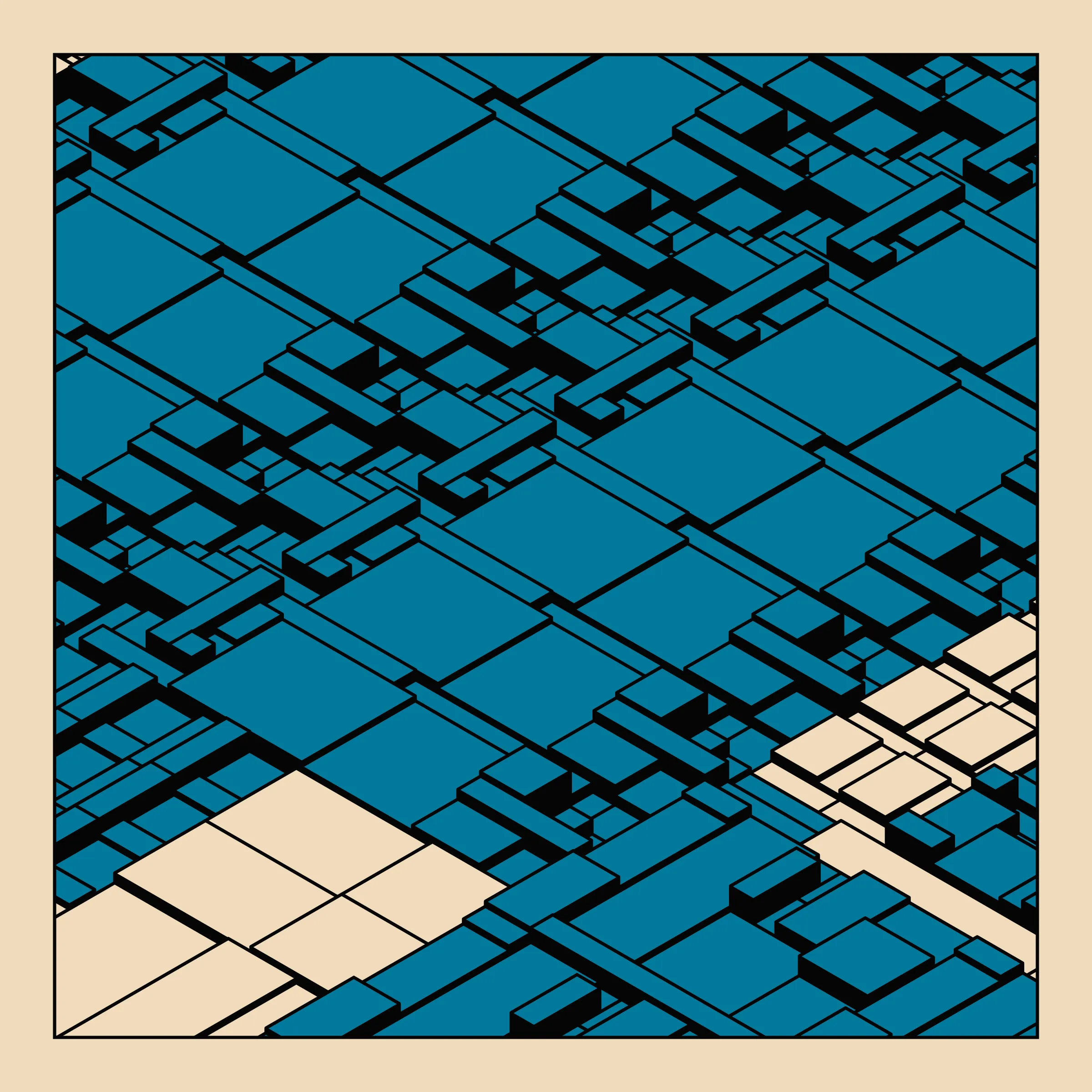 Archetype explores the use of repetition as a counterweight to unruly, random structures. As each single component look chaotic alone, the repetition brings along a sense of intentionality, ultimately resulting in a complex, yet satisfying expression.