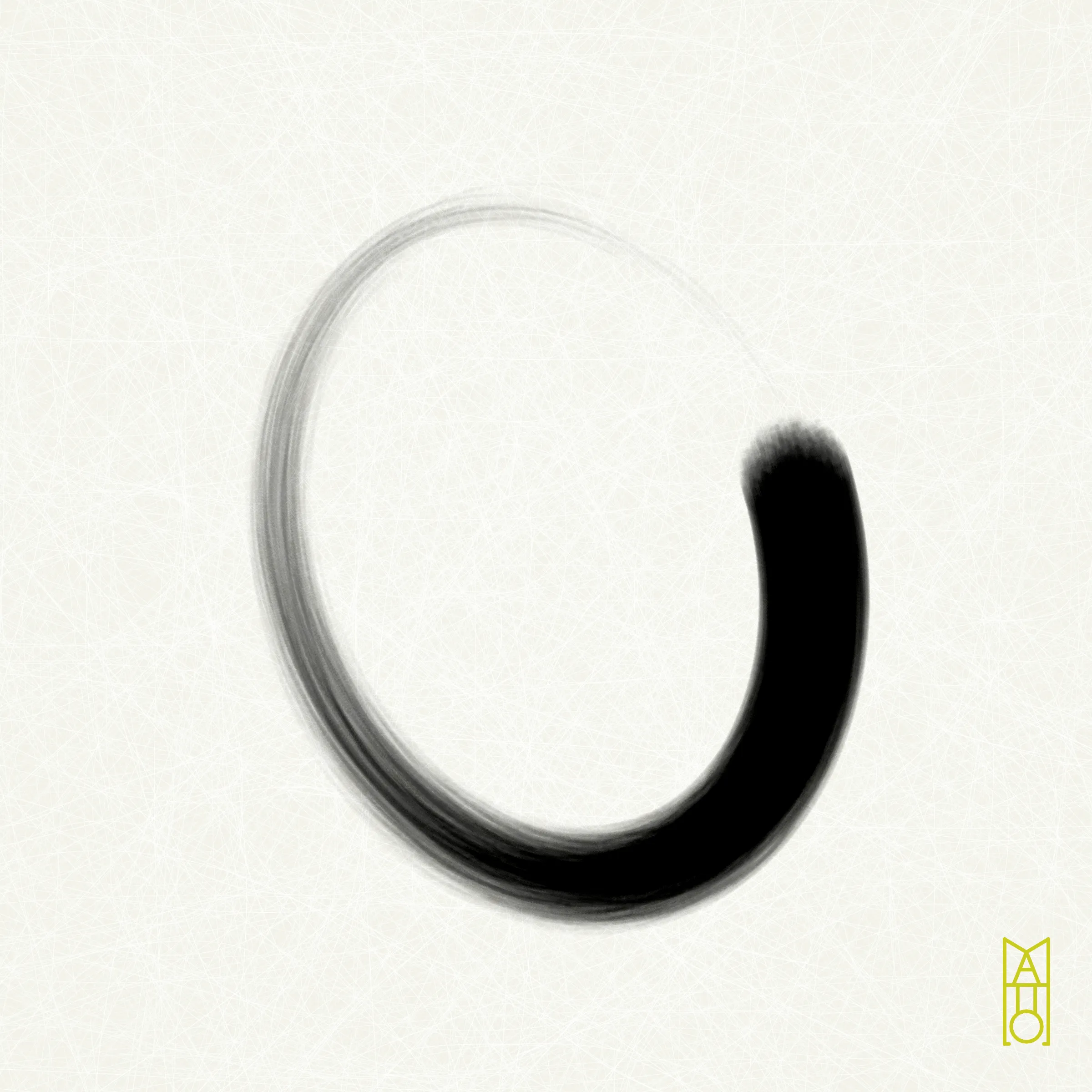 In Zen, ensō is a symbol that represents elegance and enlightenment. It is typically painted by hand in an uninhibited way, allowing for unexpected and beautiful results. Inspired by sumi-e (ink wash painting), this project mimics the practice of painting an ensō in ink by utilizing p5.js. Each generated image uses values from a unique transaction hash to determine paper, brush, ink, the quantity of ink held by each bristle, how quickly the ink flows, and more—all with the goal of creating a simple yet serendipitous painting.