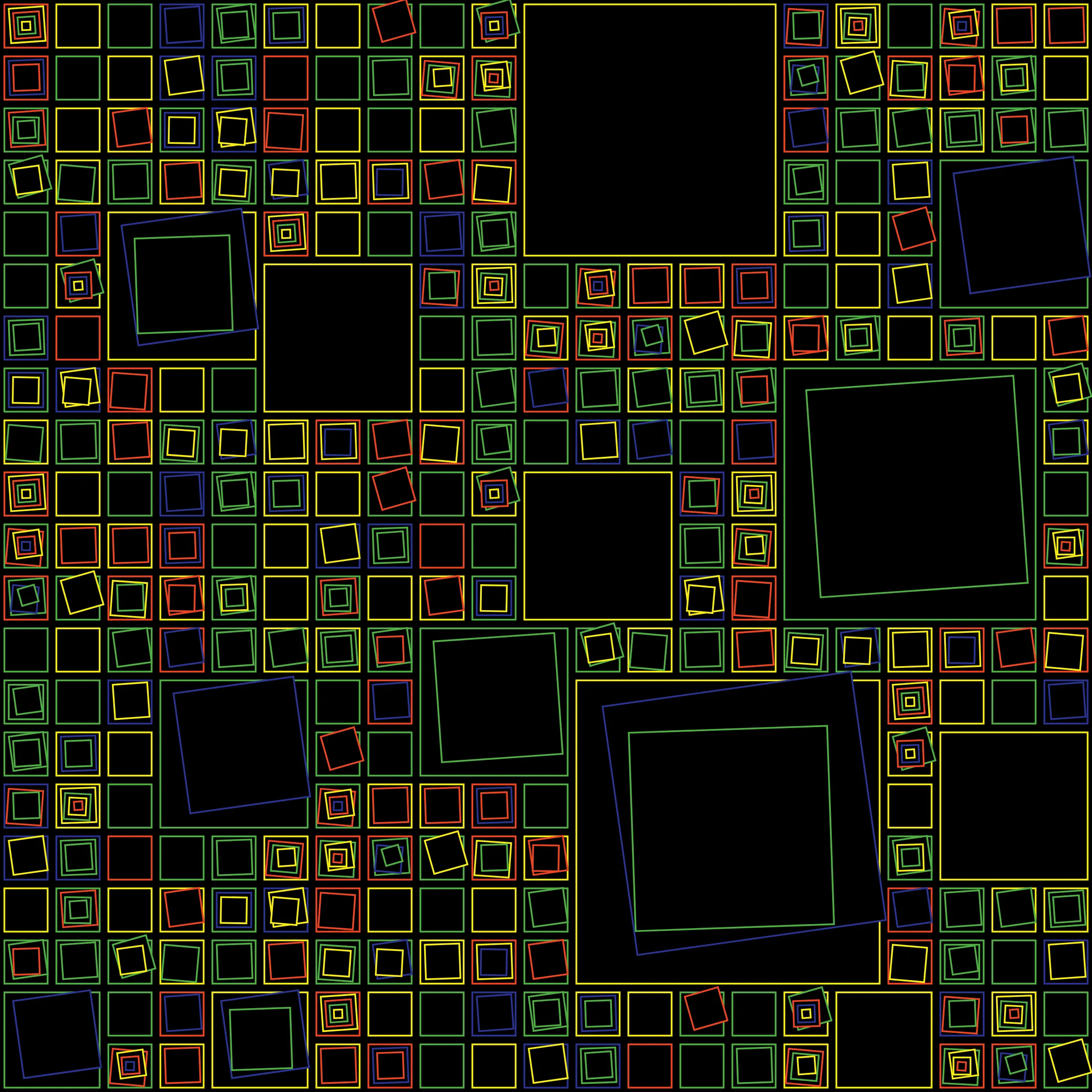 My interpretation of Aerial View is a bird's Eye View over a city block with illuminated/twisted buildings and light trails. It uses an on-chain stored algorithm to represent the generative artwork based on a hash. Each Aerial comes with different distances, building elevations, rotations and colors. Welcome to my genesis project and the first step on my on-chain journey!