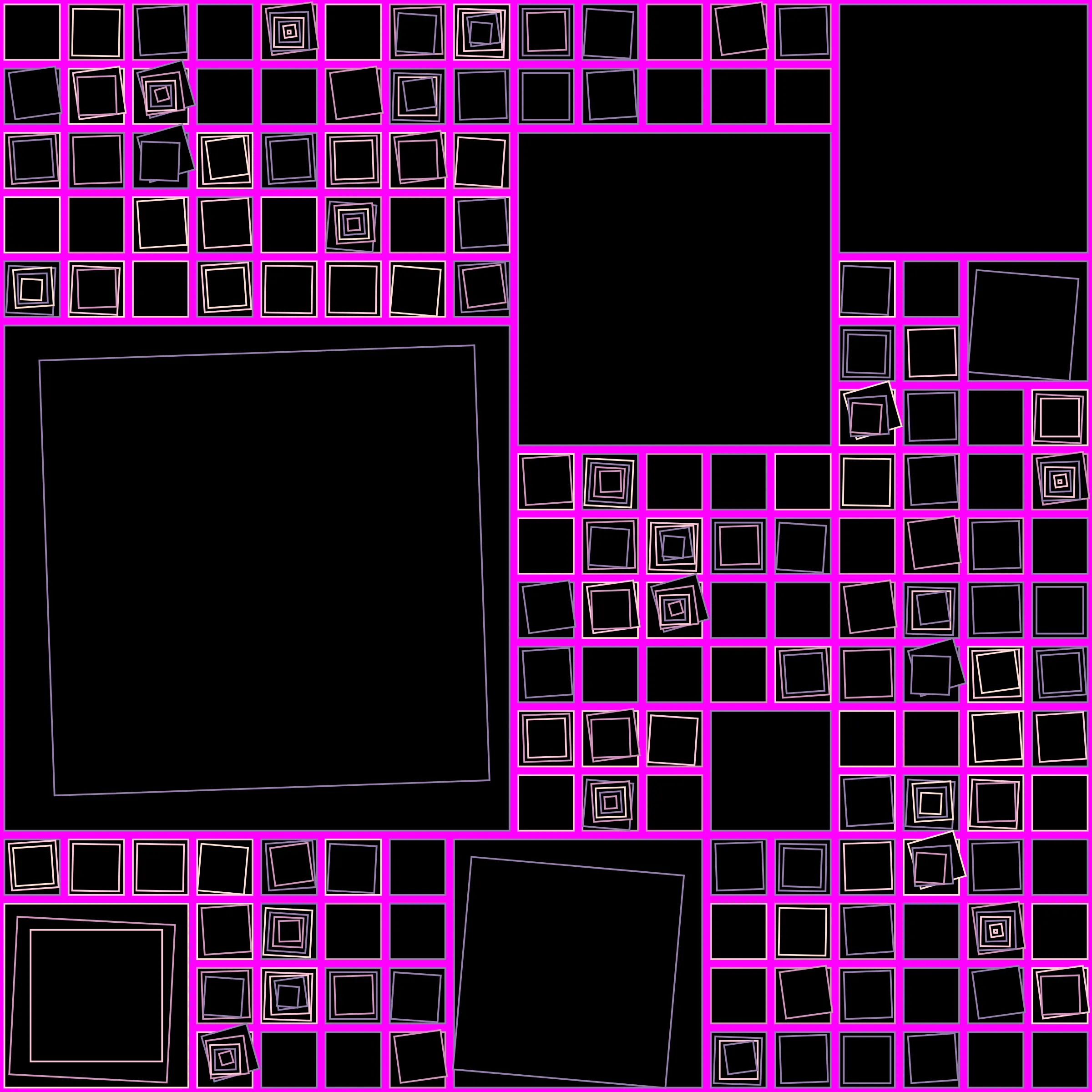 My interpretation of Aerial View is a bird's Eye View over a city block with illuminated/twisted buildings and light trails. It uses an on-chain stored algorithm to represent the generative artwork based on a hash. Each Aerial comes with different distances, building elevations, rotations and colors. Welcome to my genesis project and the first step on my on-chain journey!