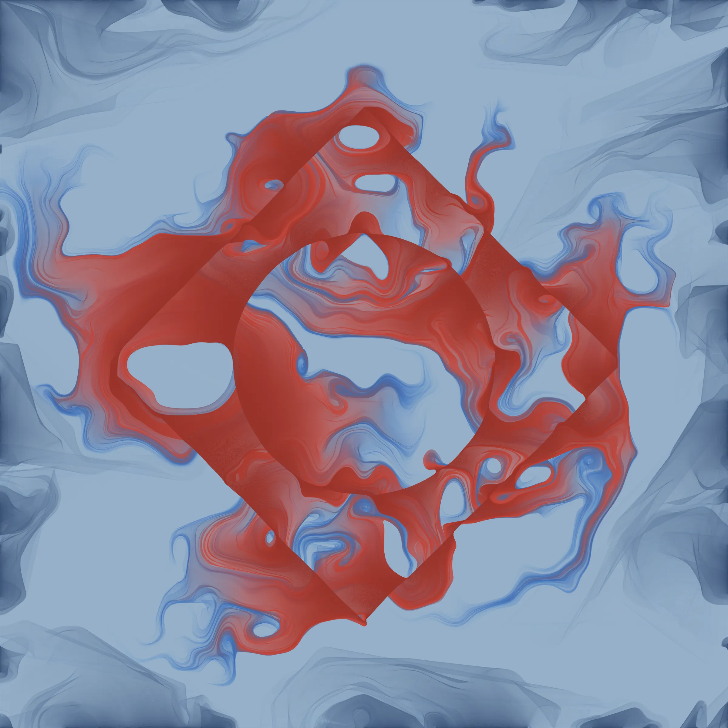 Rapture is a series exploring magical seals overflowing their boundaries, gradually dissolving into the surroundings. It is imagined as abstract iconography for a fictional mystic religion. Rapture is the conclusion of a system I have been working with and perfecting over several years and it is the first time that it is presented completely autonomous. The series consists of computationally heavy art pieces, with calculations happening while the seal shake to contain its powers. 25% of the proceeds from this project will go to the preservation of the Ecuadorian rainforest Bigai through Randers Rainforest Wildlife Foundation.