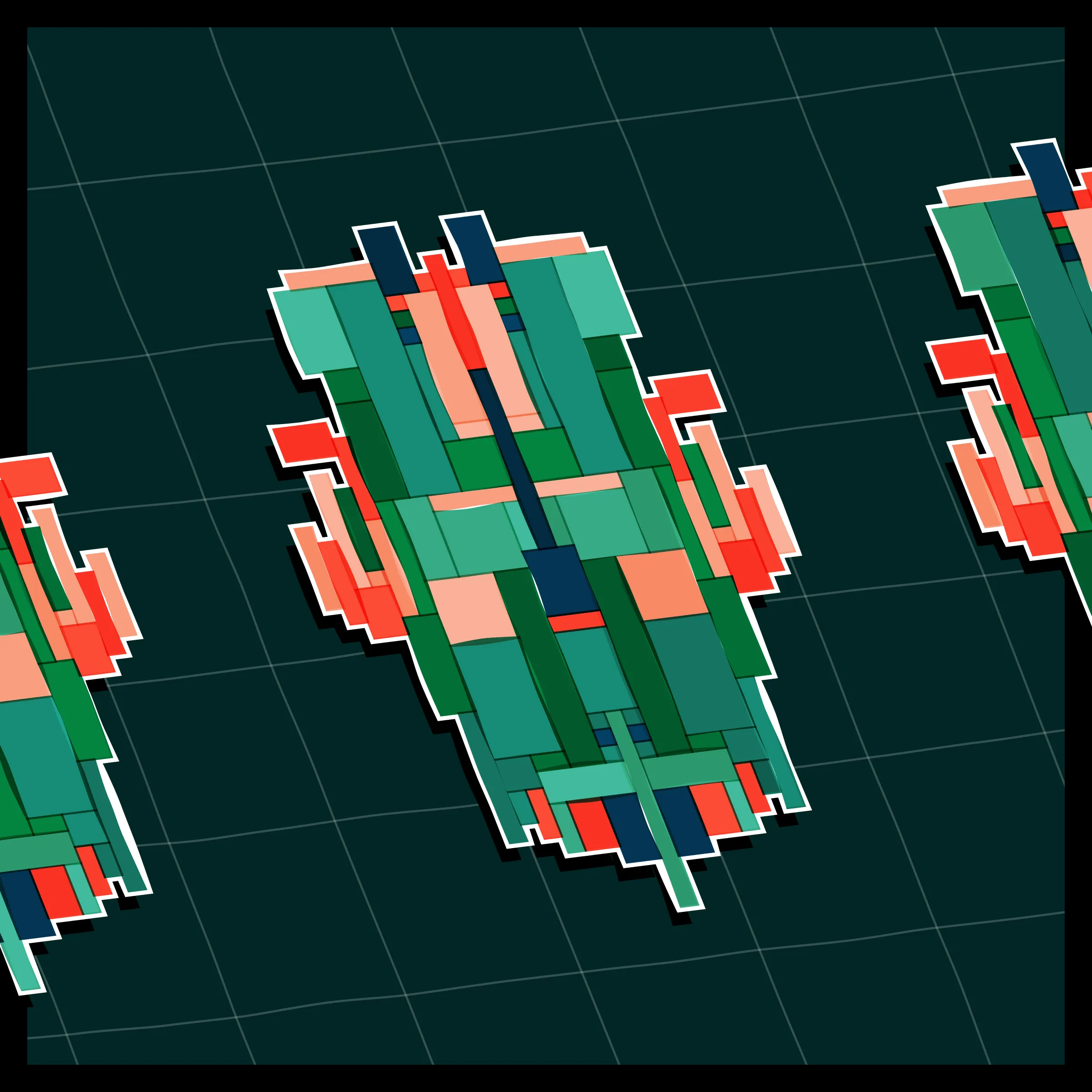 Perfectly symmetric - imperfectly drawn. Exploring the contrast between precision and chance in a playful spacecraft / papercraft setting. 