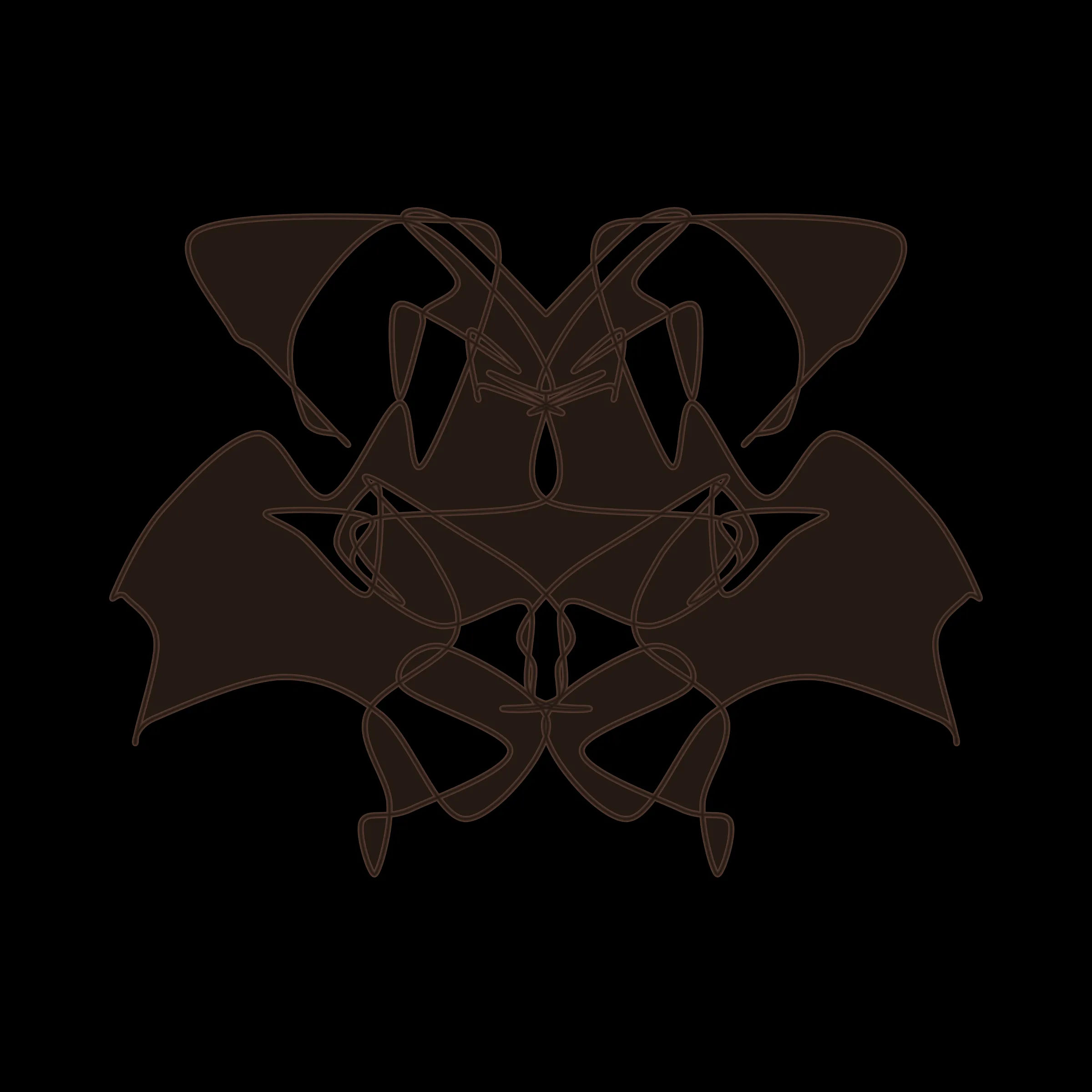 A cryptoart collectible series to indulge the irrepressible human compulsion for pareidolia. This algorithmic homage to Hermann Rorschach's inkblot perception test will help you externalize your inner world onto the sometimes elegant, sometimes inchoate curves of a unique, one-of-a-kind, ownable cryptoblot on the Ethereum blockchain. What will YOUR cryptoblot reveal about you?