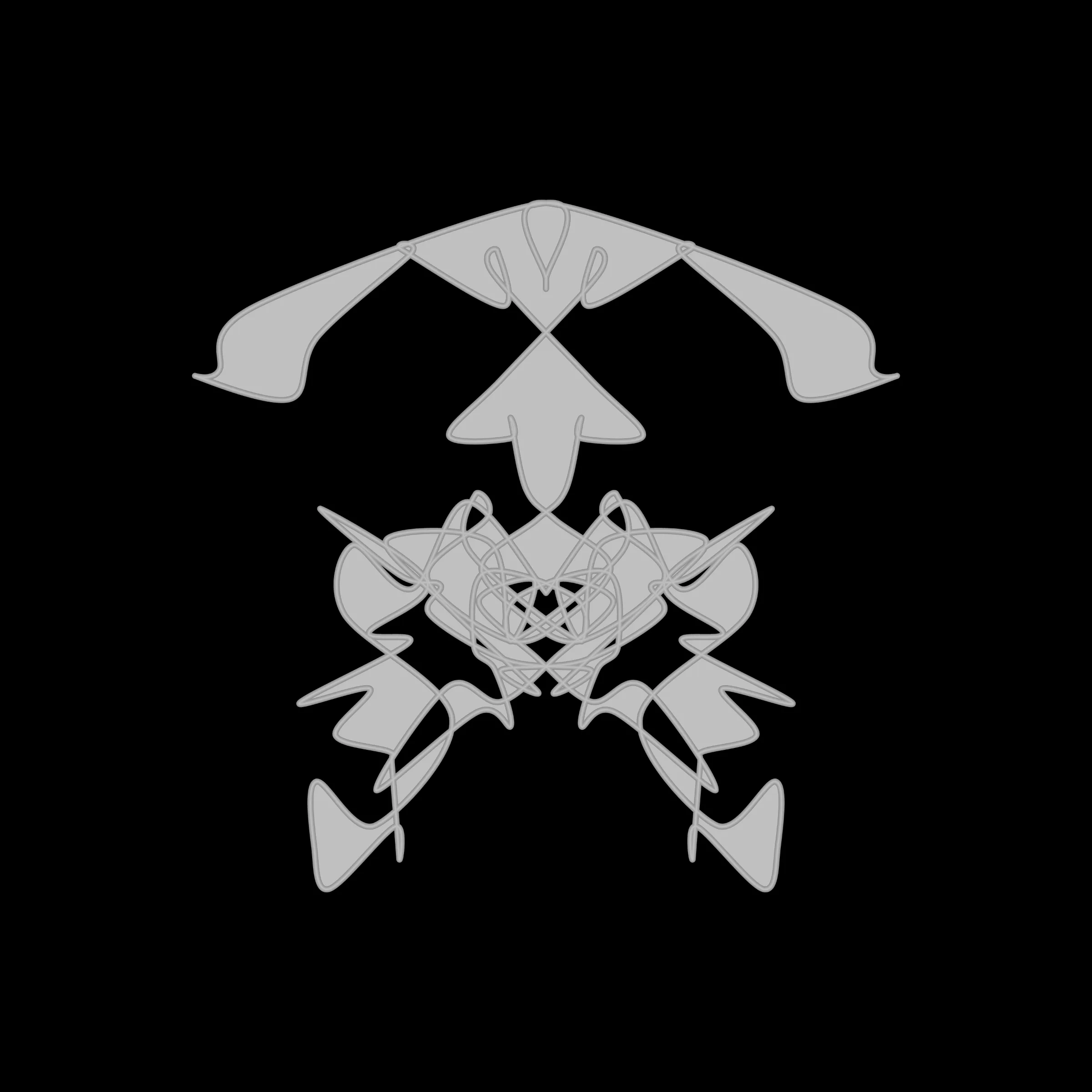 A cryptoart collectible series to indulge the irrepressible human compulsion for pareidolia. This algorithmic homage to Hermann Rorschach's inkblot perception test will help you externalize your inner world onto the sometimes elegant, sometimes inchoate curves of a unique, one-of-a-kind, ownable cryptoblot on the Ethereum blockchain. What will YOUR cryptoblot reveal about you?