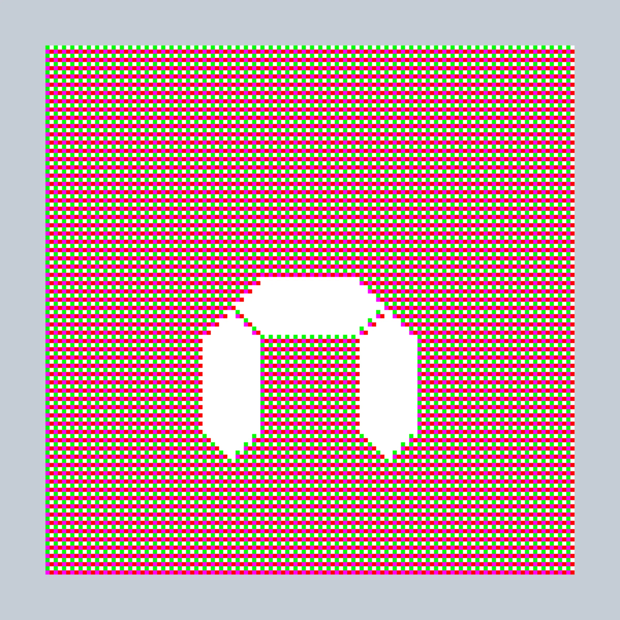 The essence of all things digital is– the bit. One or Zero. On or Off. Where digital becomes analog. This piece pays tribute to our digital legacy of 8-bit color and 7-segment LED displays– technological limitations which are mirrored in the constraints of putting art on the blockchain. Although the image represents the art, the art of the token itself is the code– which renders everything bitwise, pixel by pixel, all contained within 27-bits of information.