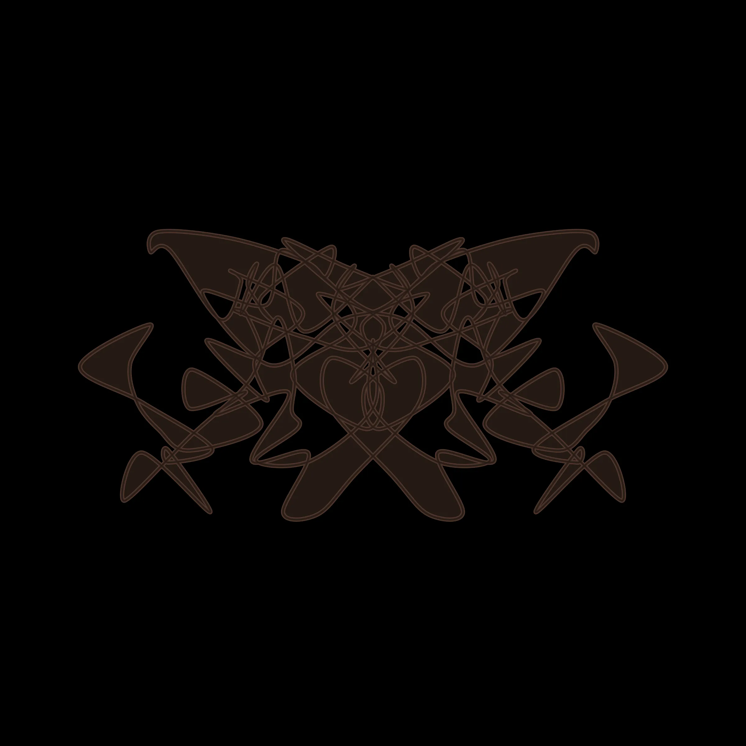 A cryptoart collectible series to indulge the irrepressible human compulsion for pareidolia. This algorithmic homage to Hermann Rorschach's inkblot perception test will help you externalize your inner world onto the sometimes elegant, sometimes inchoate curves of a unique, one-of-a-kind, ownable cryptoblot on the Ethereum blockchain. What will YOUR cryptoblot reveal about you?