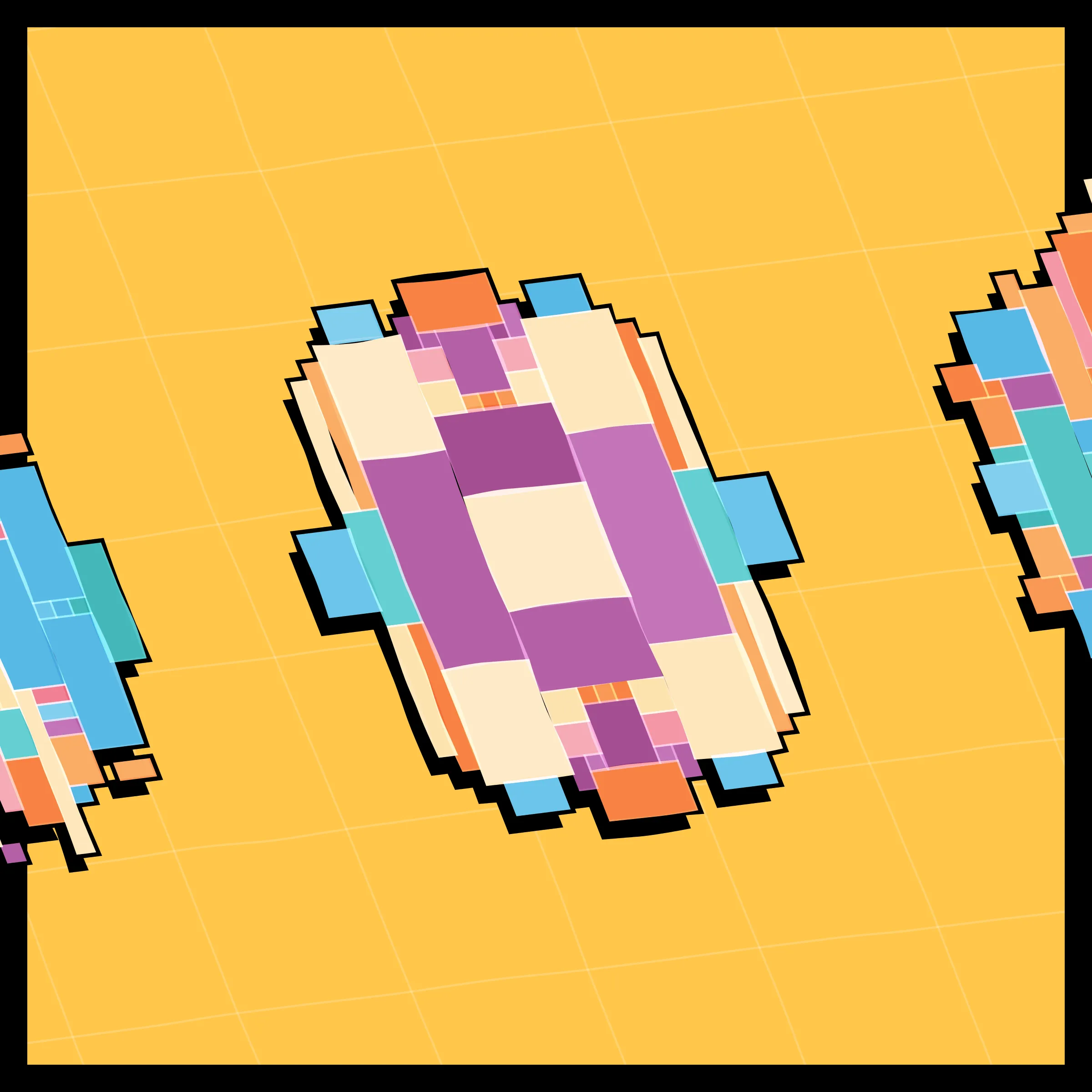 Perfectly symmetric - imperfectly drawn. Exploring the contrast between precision and chance in a playful spacecraft / papercraft setting. 